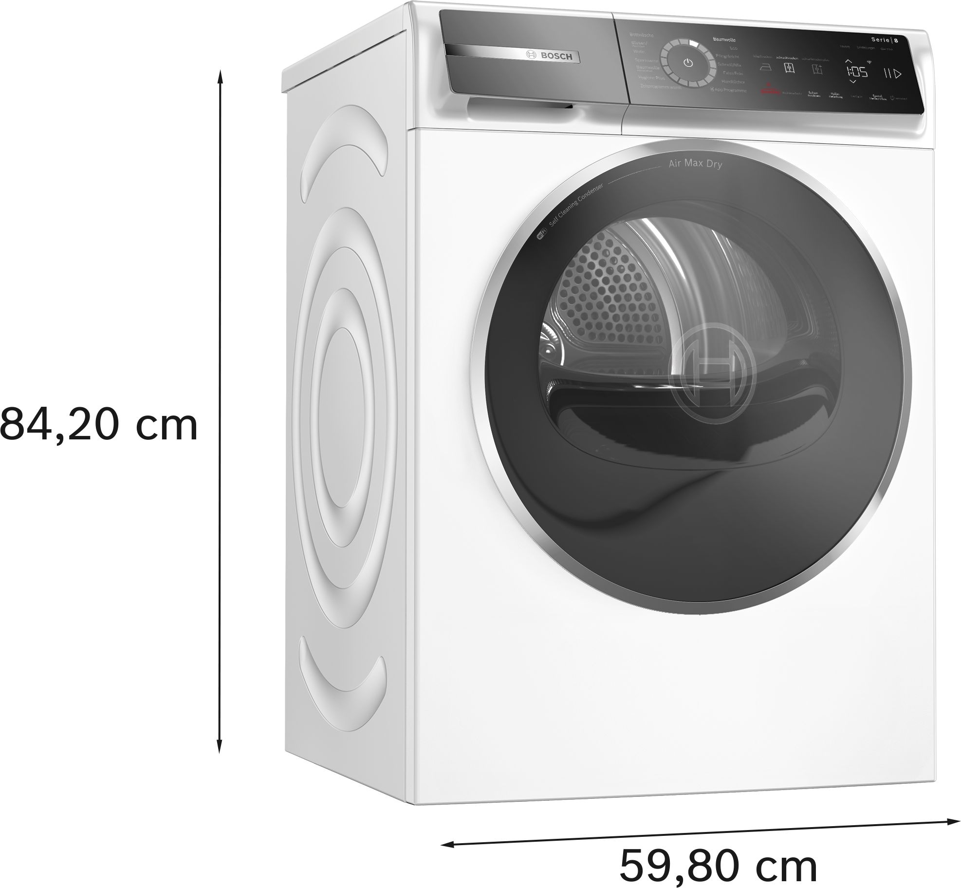 BOSCH Wärmepumpentrockner »WRB247C40« Serie 8