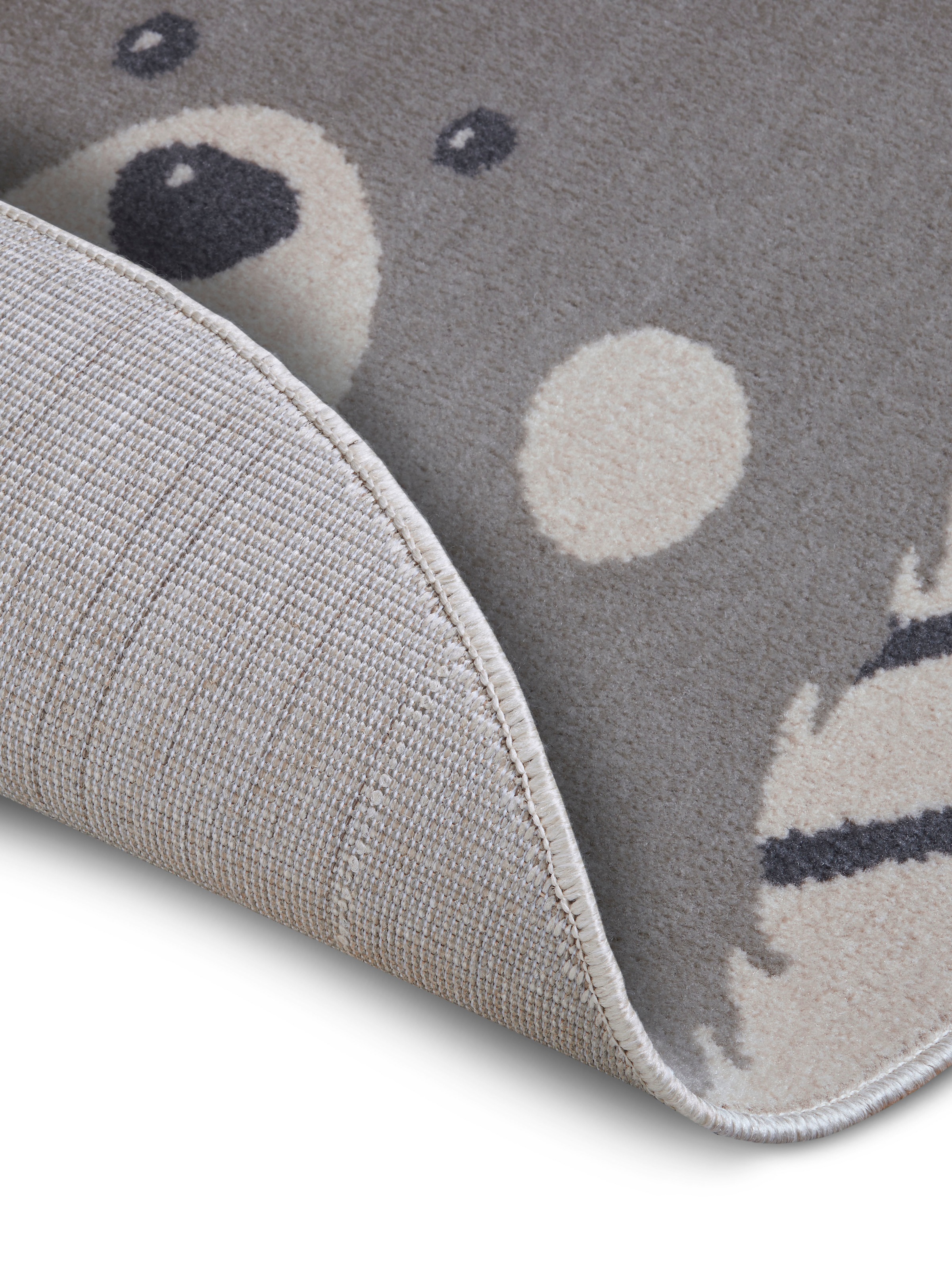 HANSE Home Kinderteppich »Adventures Bear«, rund, 8 mm Höhe, Spielteppich, fest, Kinderzimmer, Kurzflor, Spielunterlage