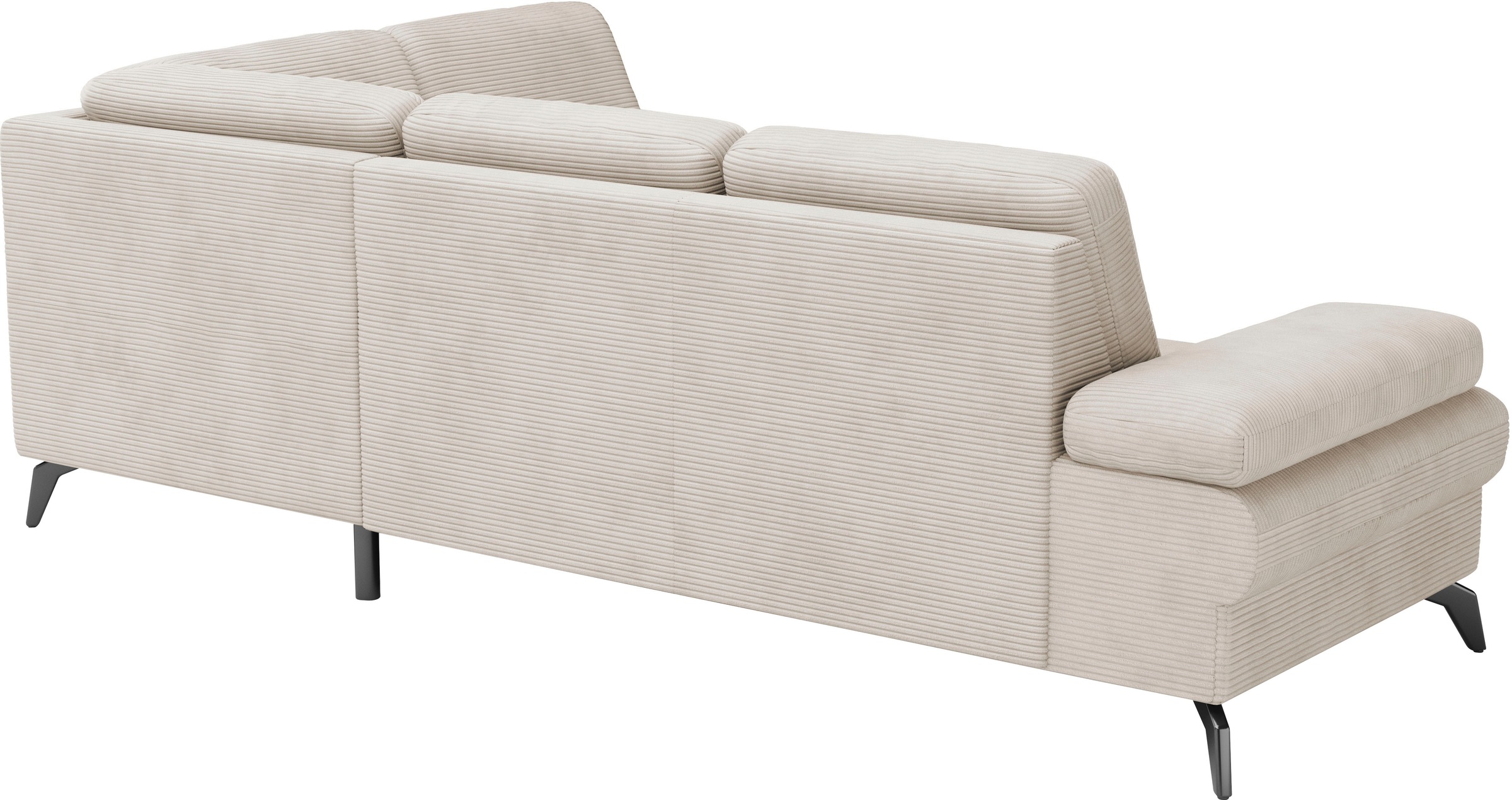 sit&more Ecksofa »Morris Jubi L-Form«, inkl. Armteilfunktion und 1 Zierkissen, wahlweise mit Bettfunktion