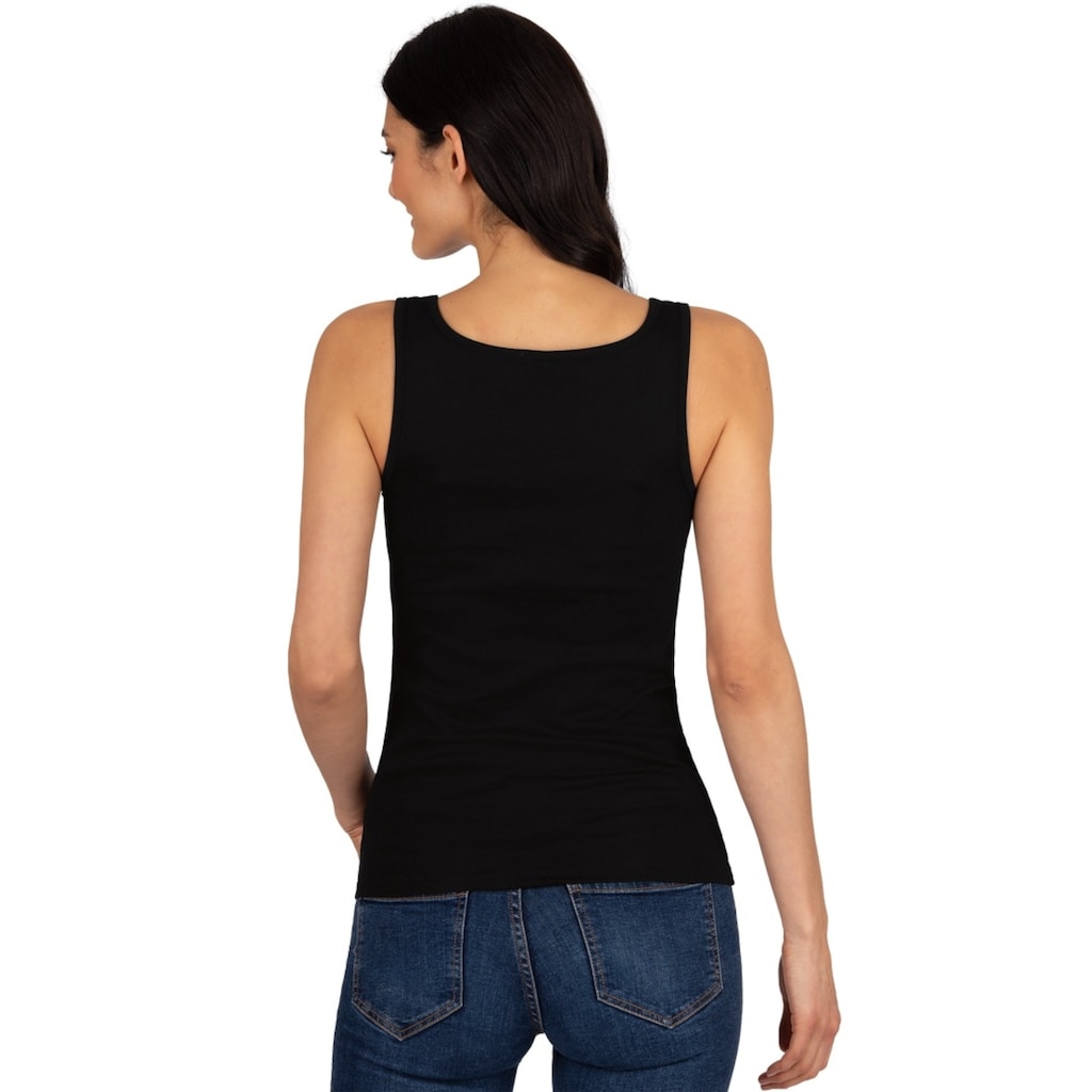 Trigema Tanktop »TRIGEMA Trägershirt mit Kristallsteinen«, (1 tlg.)