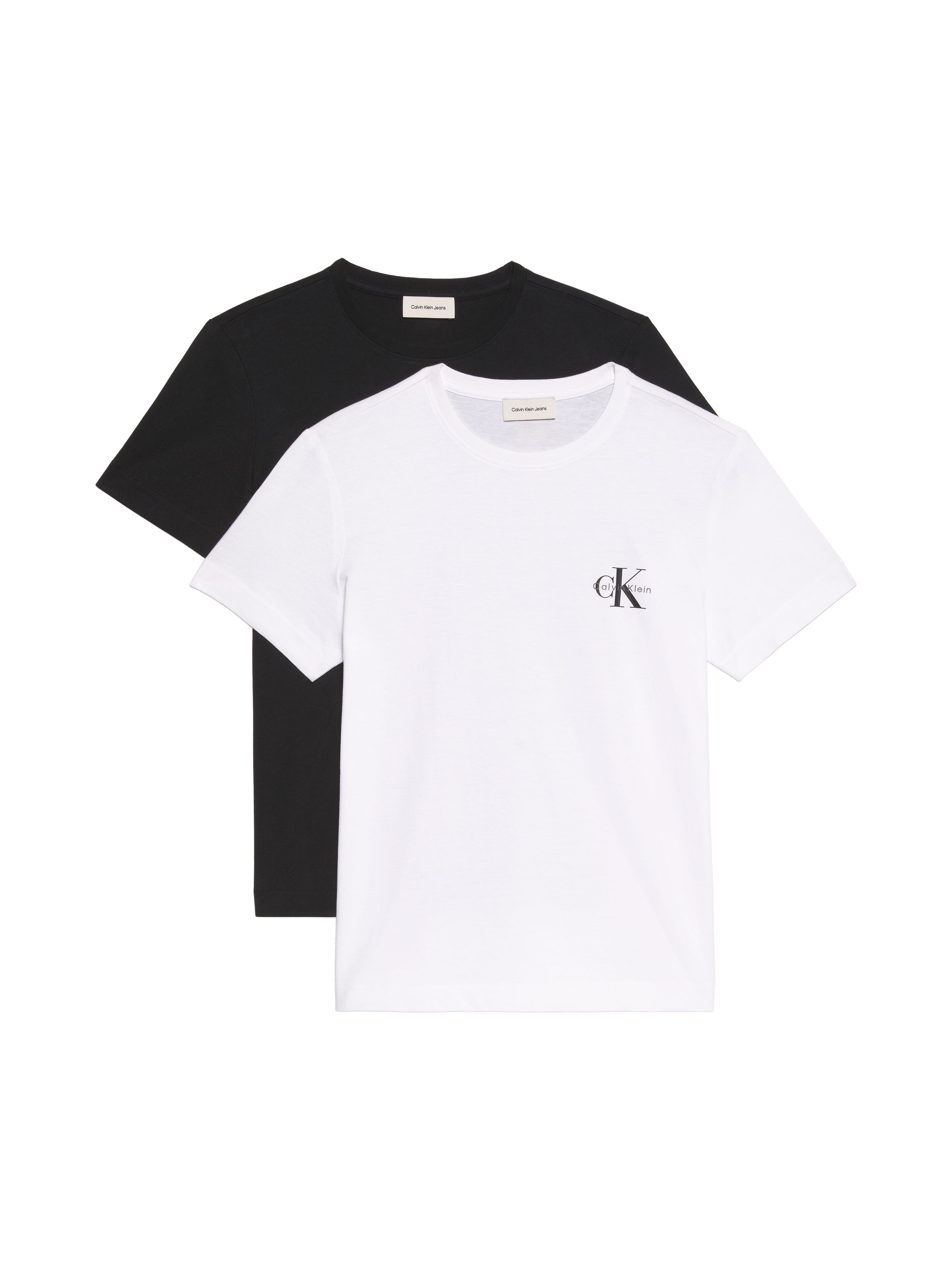Calvin Klein Jeans T-Shirt »MONOLOGO CN 2 PACK TEE« Packung, 2er-Pack, 2 Stk. , Logoschriftzug