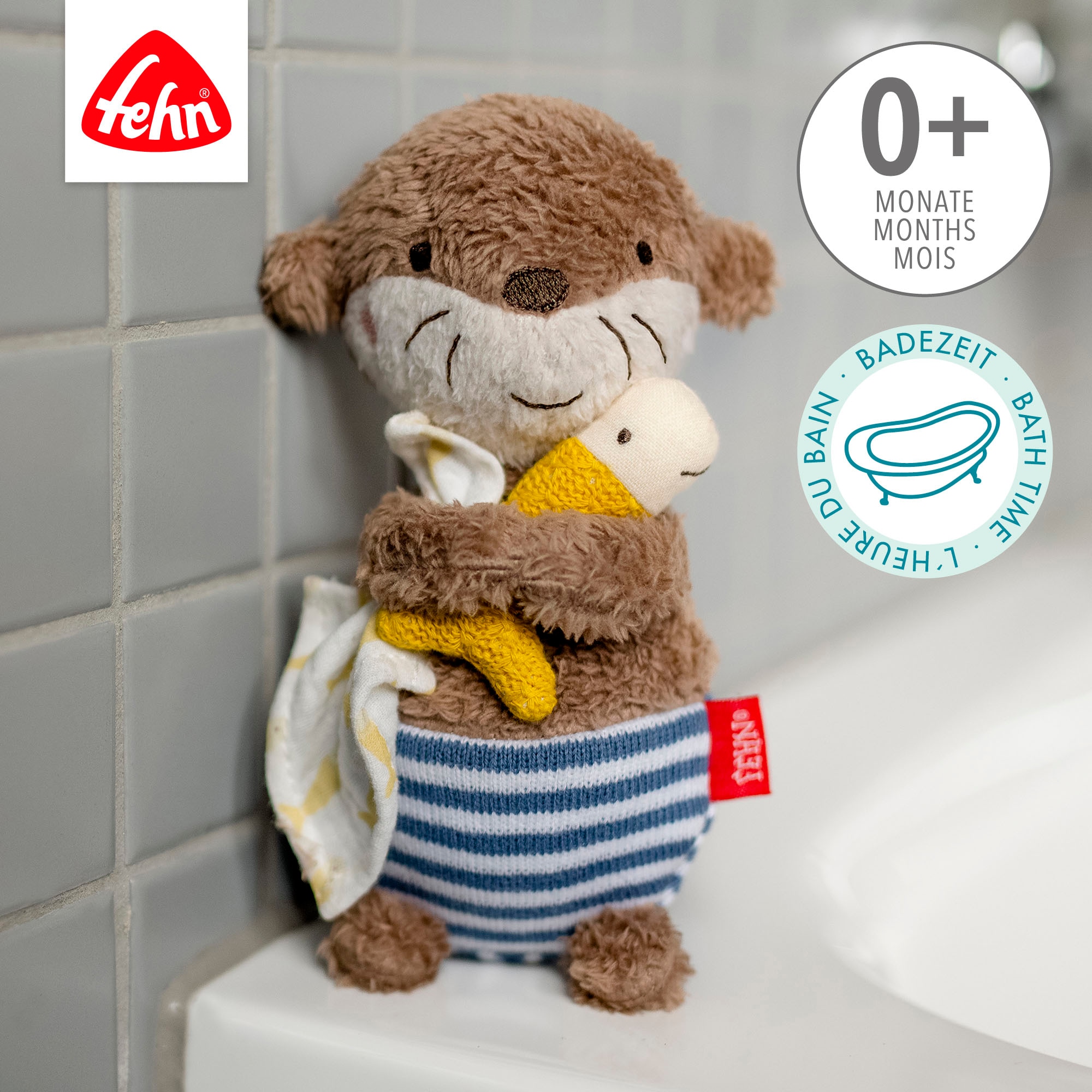 Fehn Badespielzeug »Otter Theo, Badeset Otter«, (2 tlg.), Set