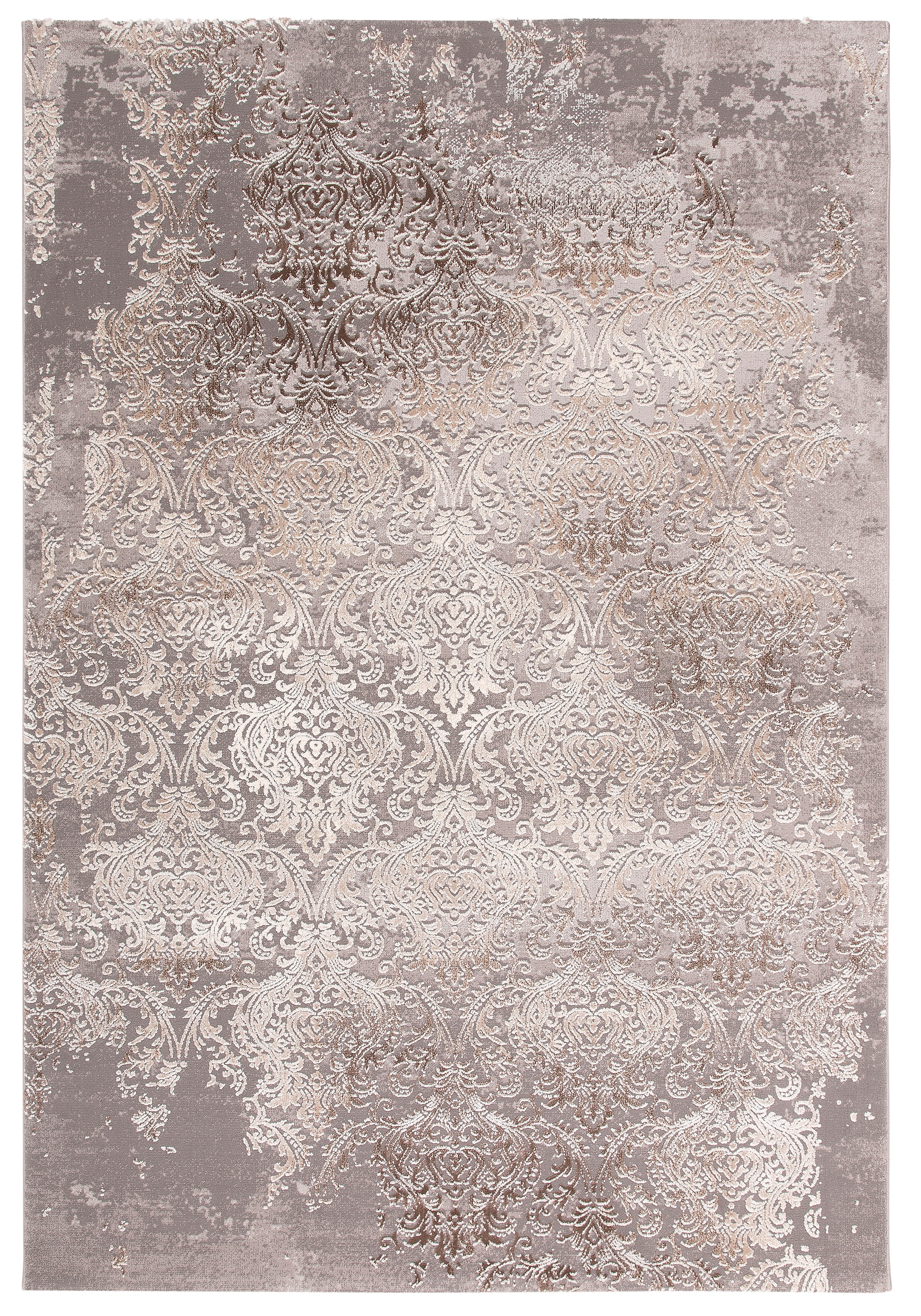Leonique Teppich »Alisa«, rechteckig, 12 mm Höhe, Hoch-Tief-Effekt, Vintage, florale Ornamente, Kurzflor