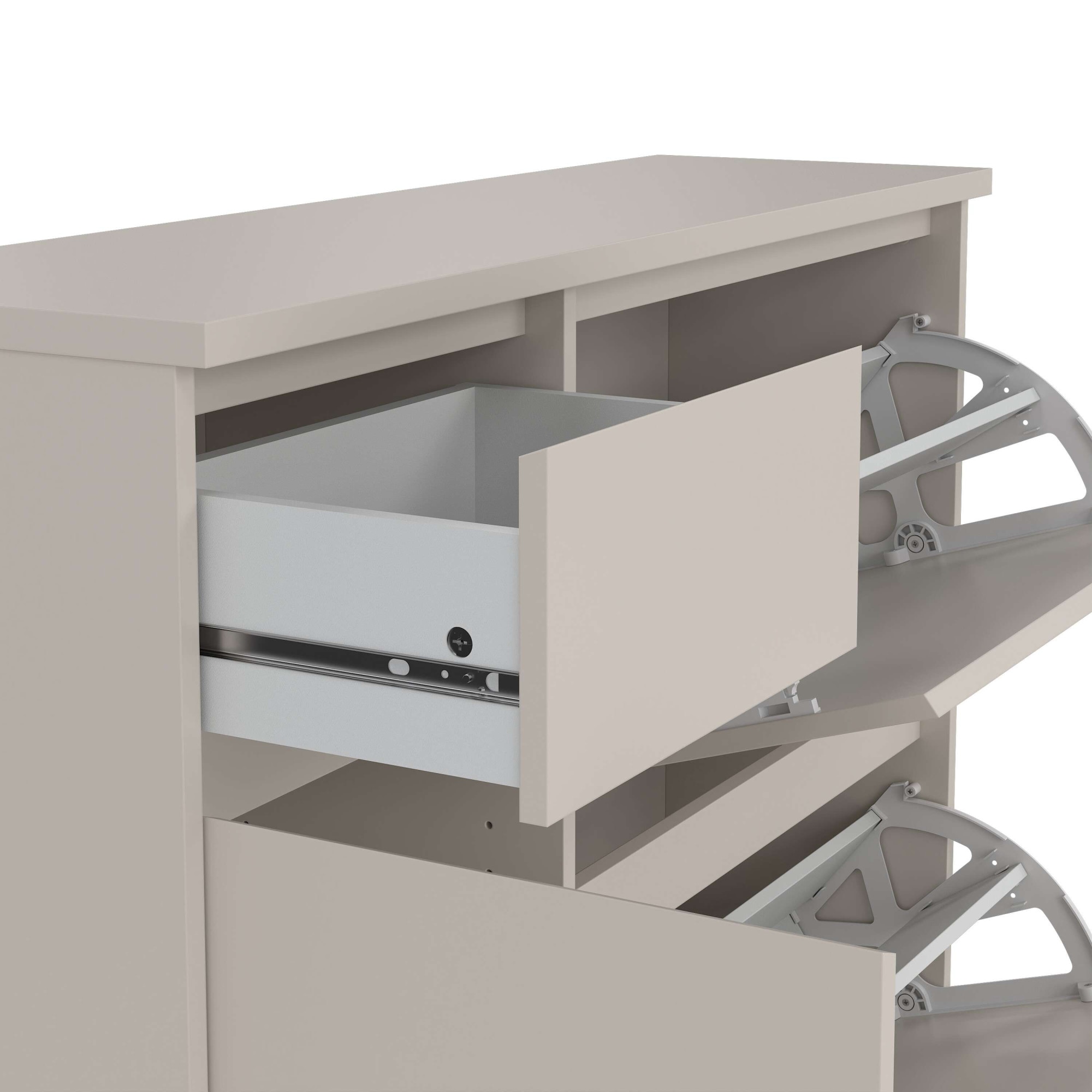 Home affaire Schuhschrank »Naia Schuhaufbewahrung, Schuhkommode, Schuhregal, Modernes Design«