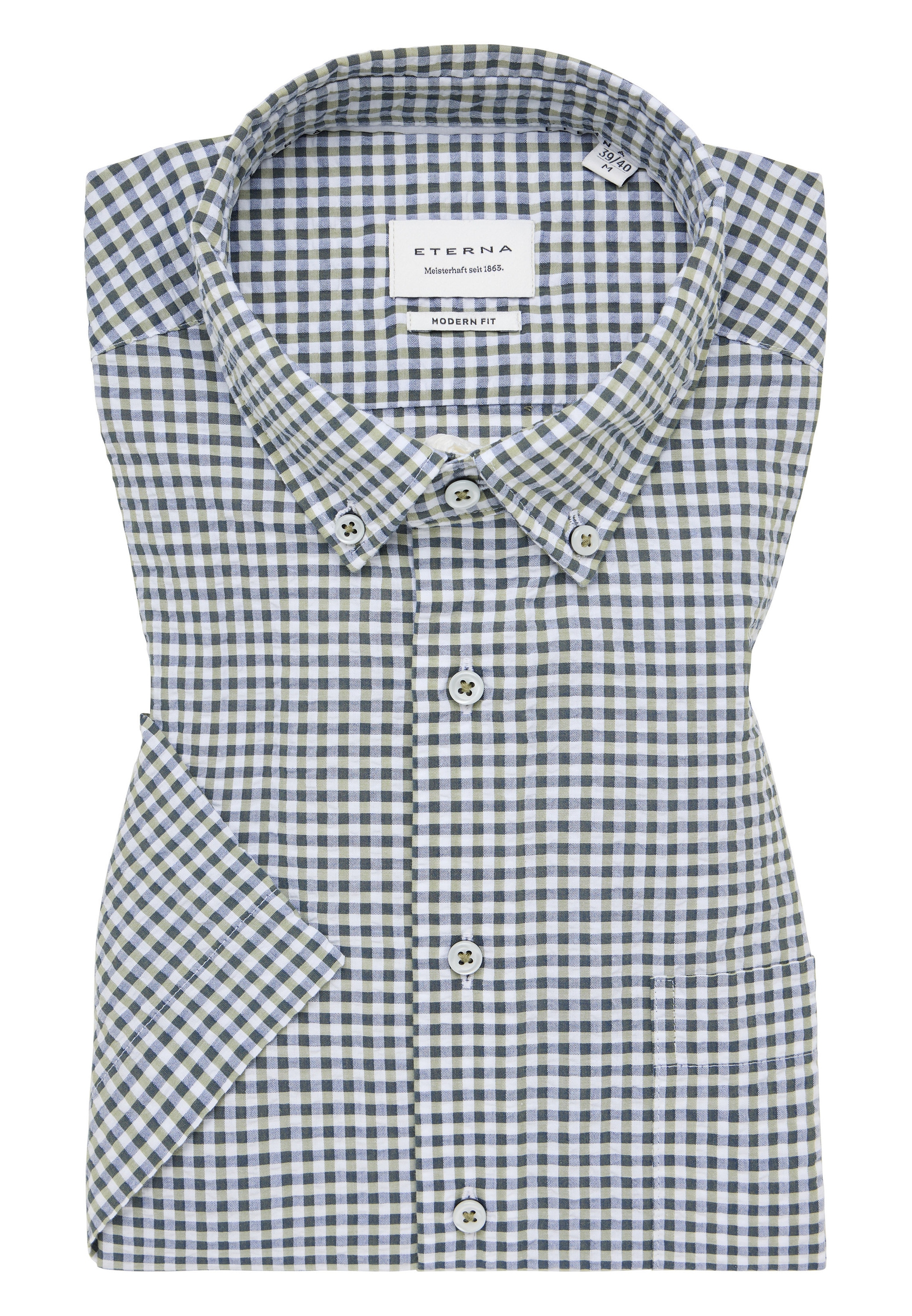 Eterna Kurzarmhemd »MODERN FIT«, EASY IRON (bügelleicht)
