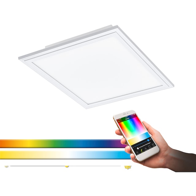 EGLO LED Panel »SALOBRENA-C«, 1 flammig-flammig, Deckenlampe 30cm, Weiß, LED  Deckenleuchte, Fernbedienung, RGB, dimmbar online kaufen | mit 3 Jahren XXL  Garantie