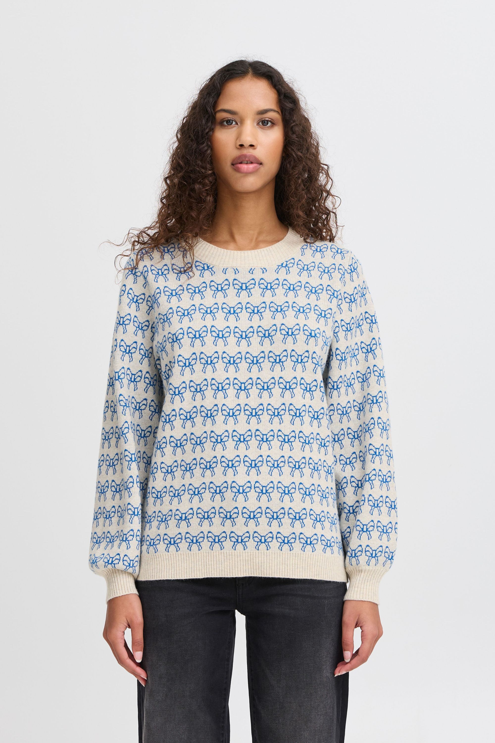 Ichi Strickfleece-Pullover »Strickpullover IHBRIELLE«