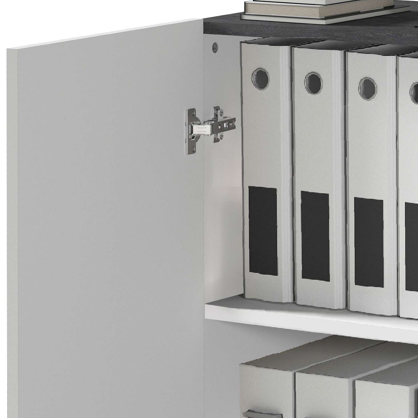 INOSIGN Aktenschrank »Sunrise Aktenschrank, Mehrzweckschrank, Büroschrank«, mit 2 Türen & 2 Fӓchern, Breite 79,2 cm, Made in Italy