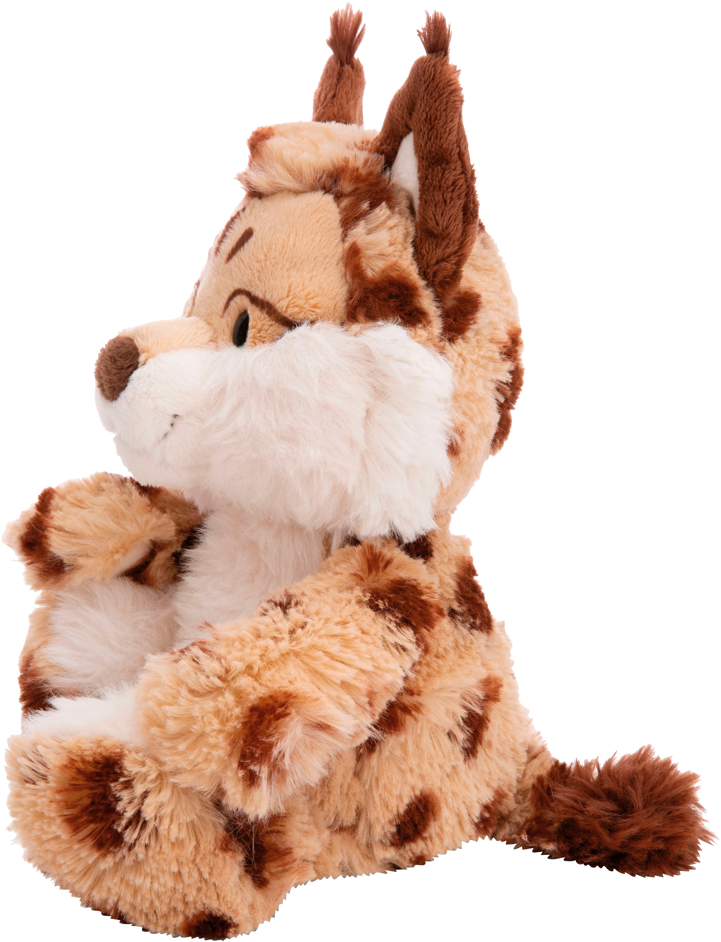 Nici Kuscheltier »Wild Friends GREEN, Luchs Lyka, 25 cm«, schlenkernd, enthält recyceltes Material (Global Recycled Standard)