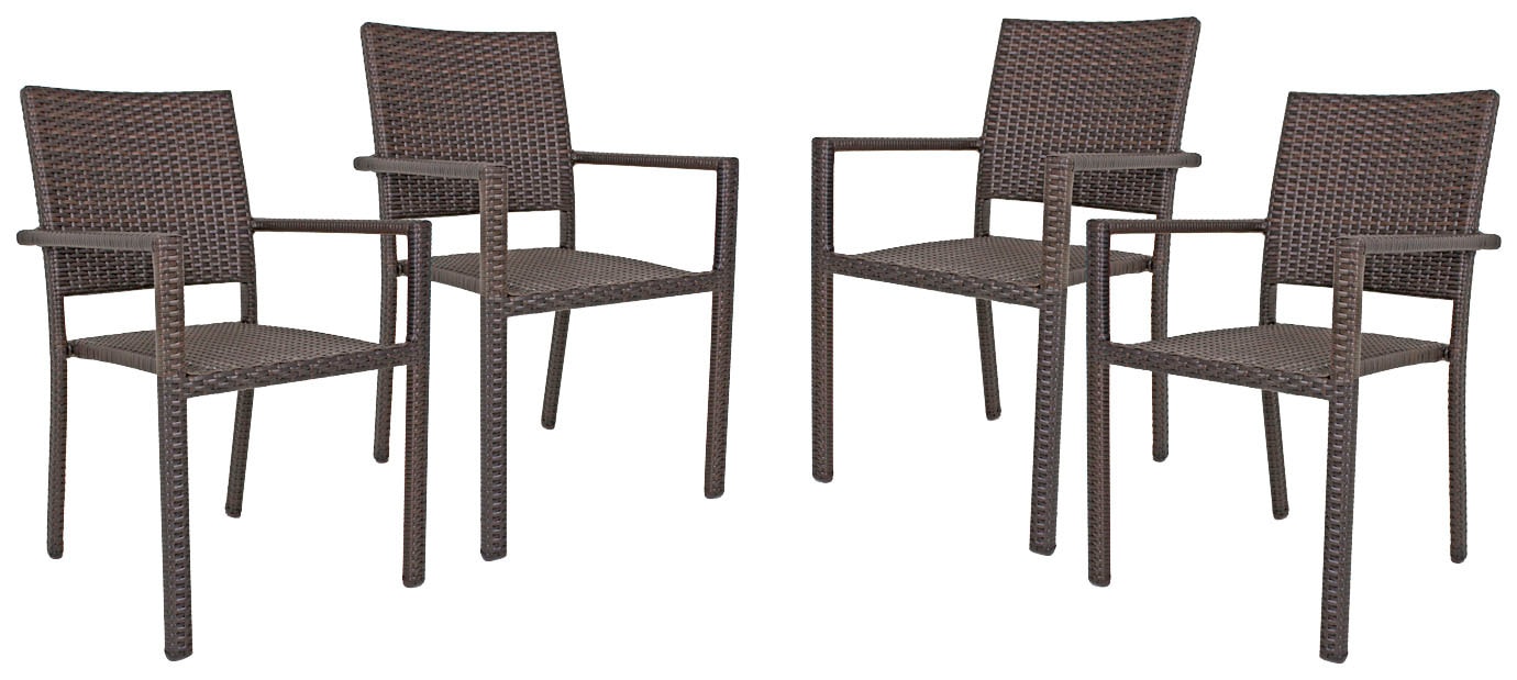 Garden Pleasure Stapelstuhl "MALAGA" (Set) 4 Stk.4er Set, aus Aluminium