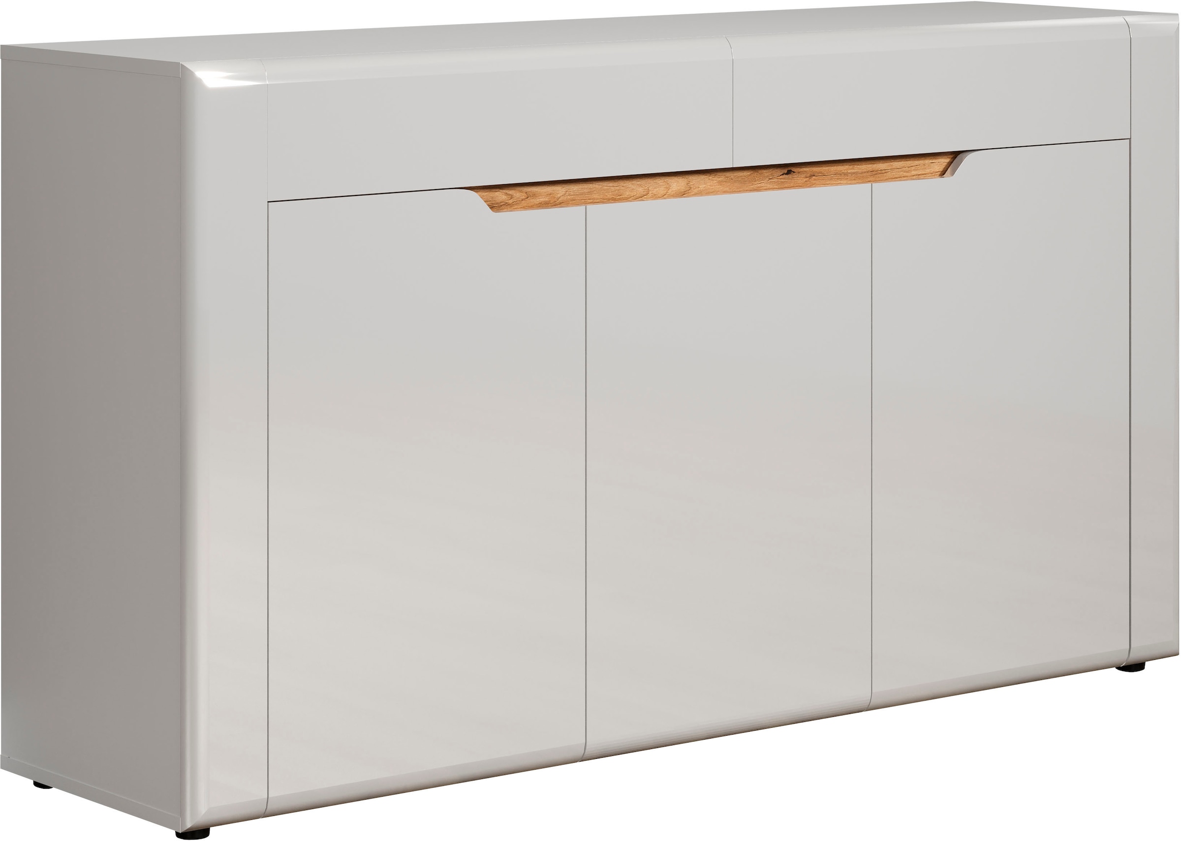 INOSIGN Sideboard »Graz«, (Packung, 1 St.), Maße aufgebaut (B/T/H in cm): 150/39/84 - Hochglanz Front