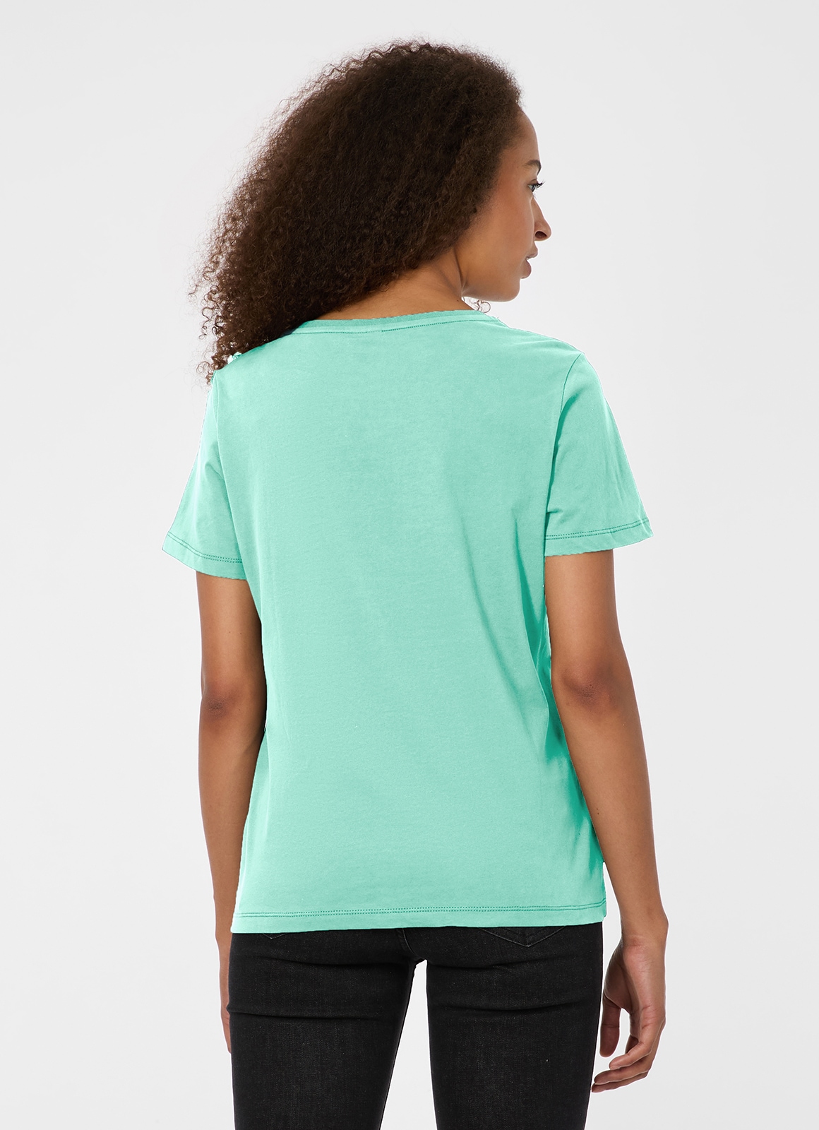 Ragwear Kurzarmshirt »FLLORAH GOTS« Bestseller aus Single Jersey mit softem Finish und Knöpfen