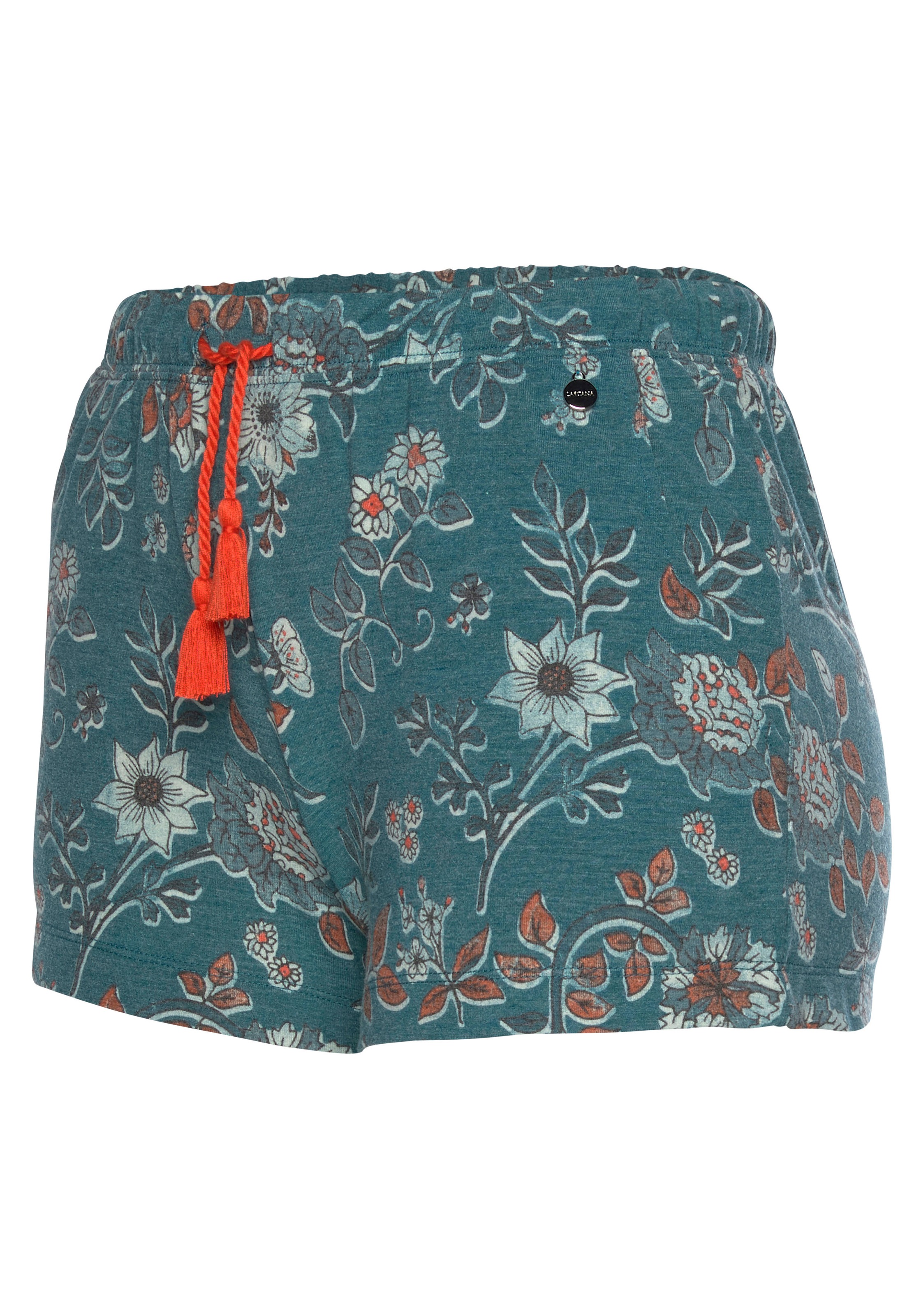 LASCANA Schlafshorts, im Blumen Allover-Druck