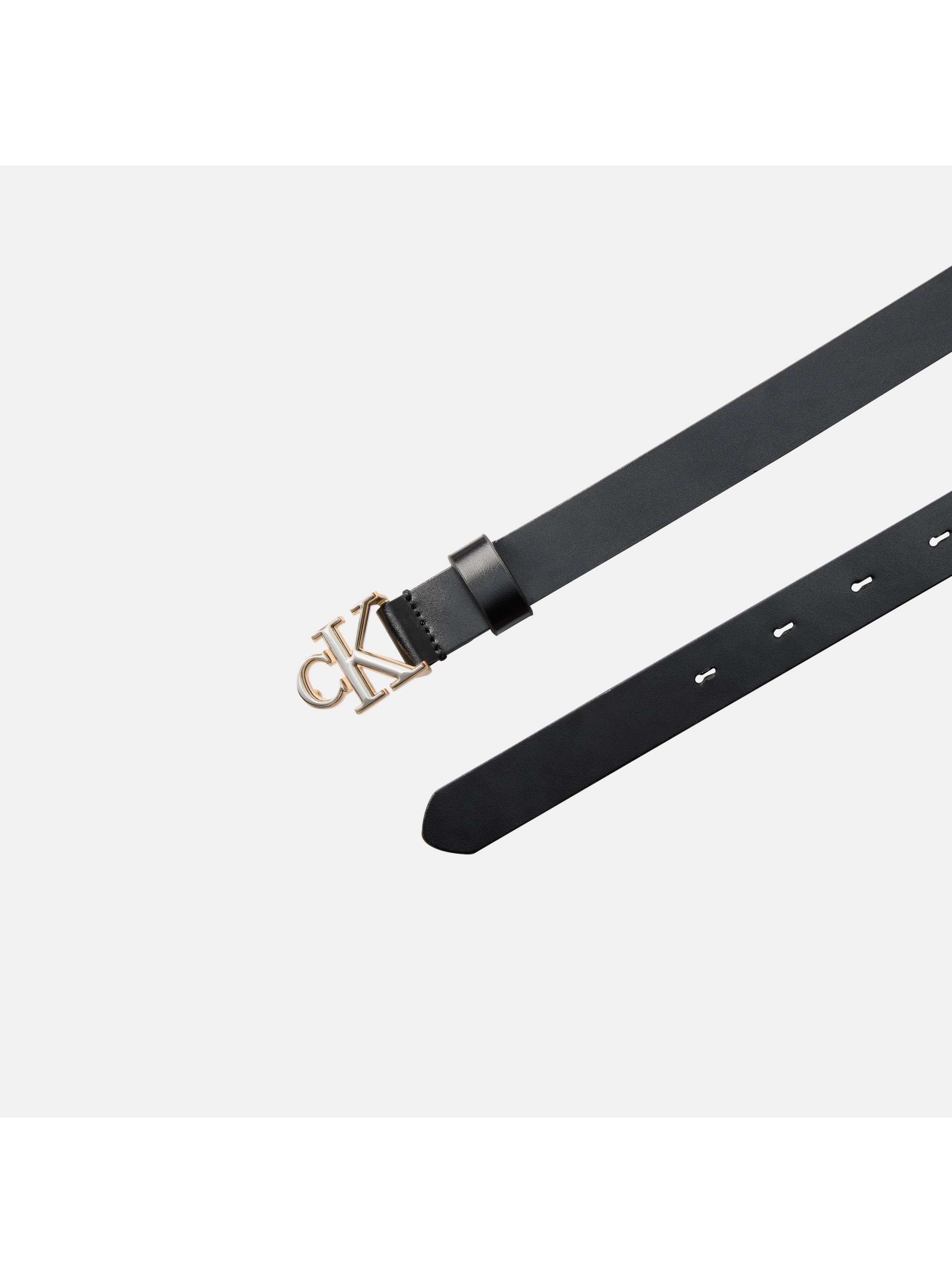 Calvin Klein Ledergürtel »ROUND CK 2COLOR BUCKLE SMOOTH 25« Regular fit und größenverstellbar