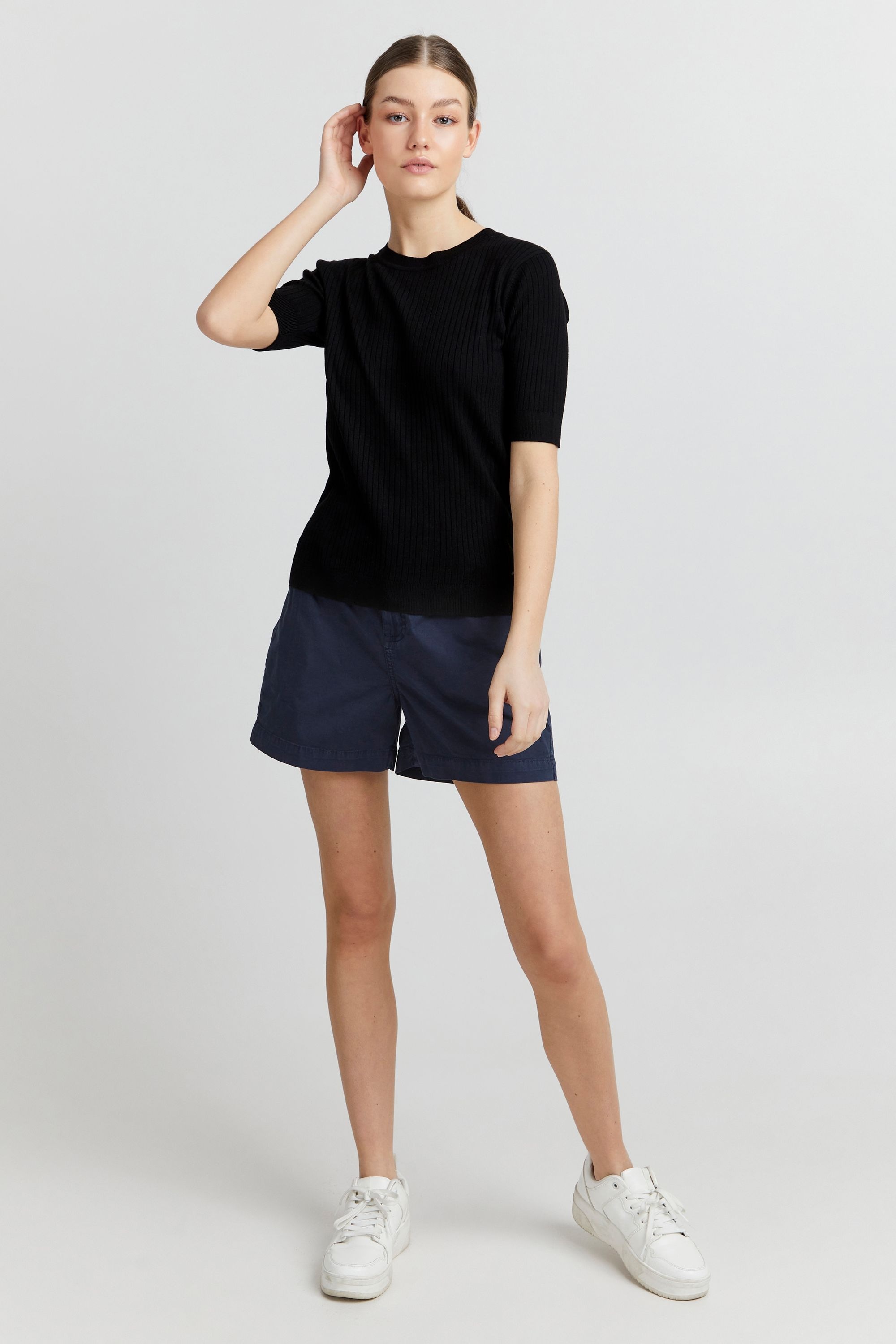 OXMO Kurzarmshirt »Strickkurzarmpullove OXRiona«