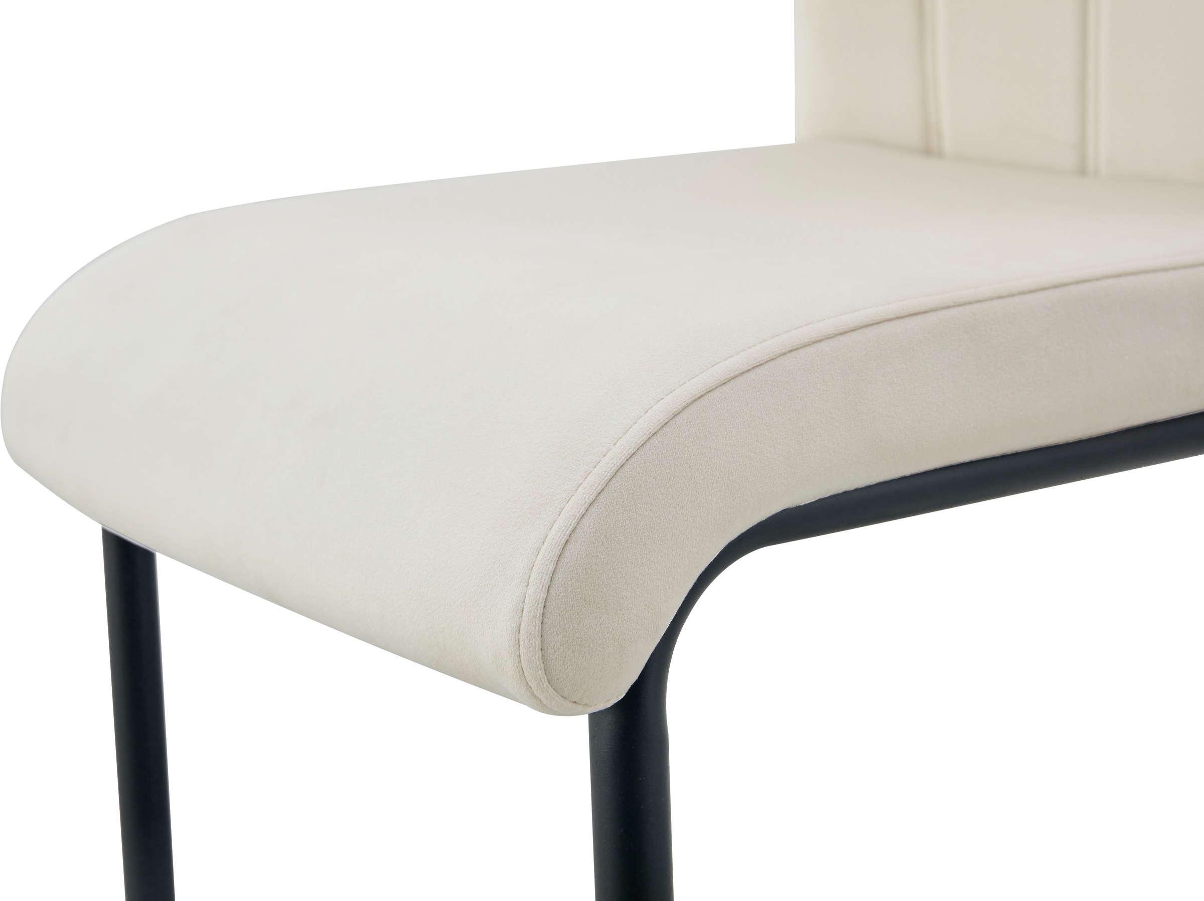 Home affaire Esszimmerstuhl »BRANDON, 2er Set, mit Metallgestell in matt schwarz« (Set) 2 Stk.in verschiedenen Farben, Belsatbarkeit pro Stuhl 120 kg