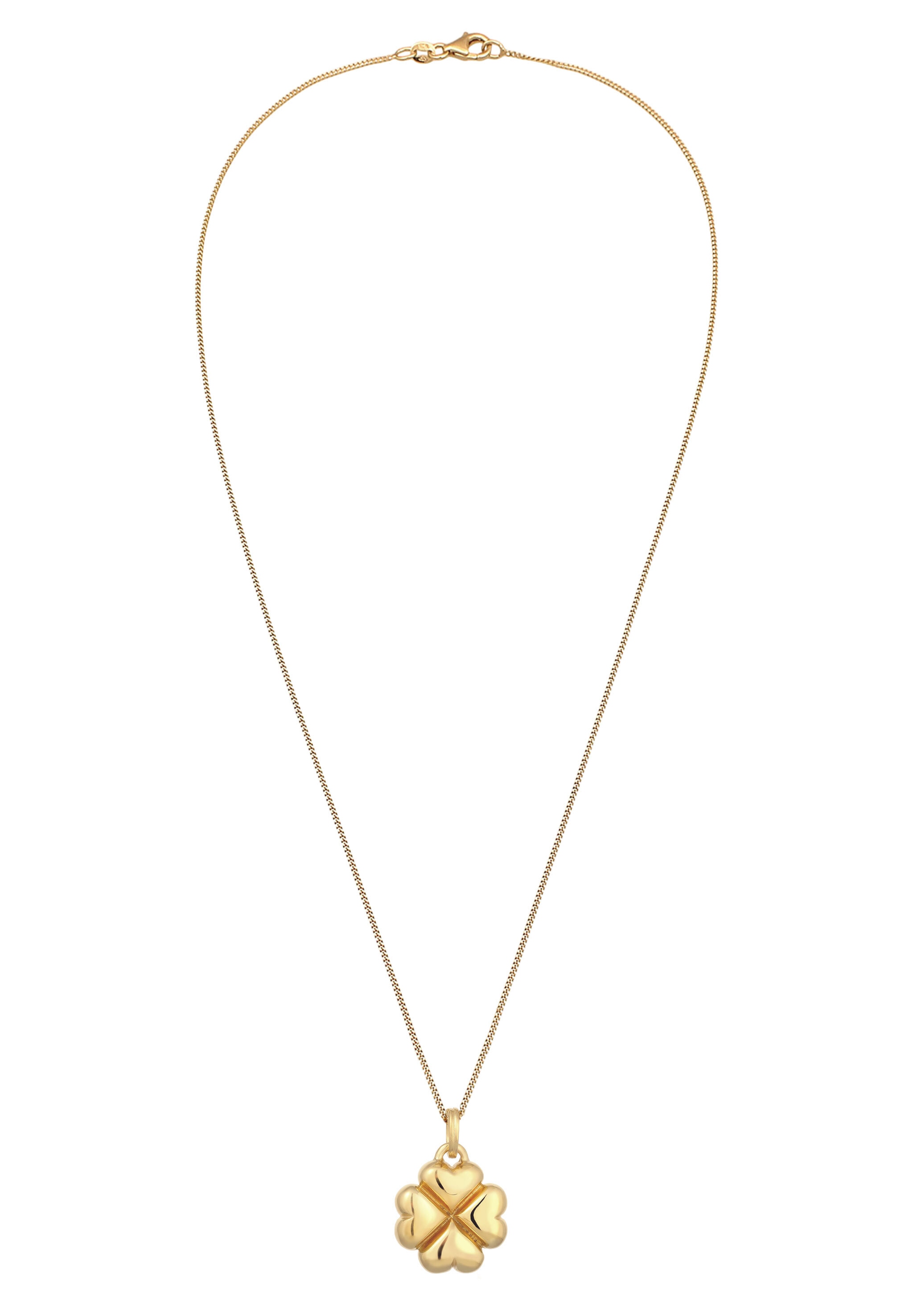 Elli Kette mit Anhänger »Halskette Kleeblatt Anhänger Herzen 925 Sterling Silber«