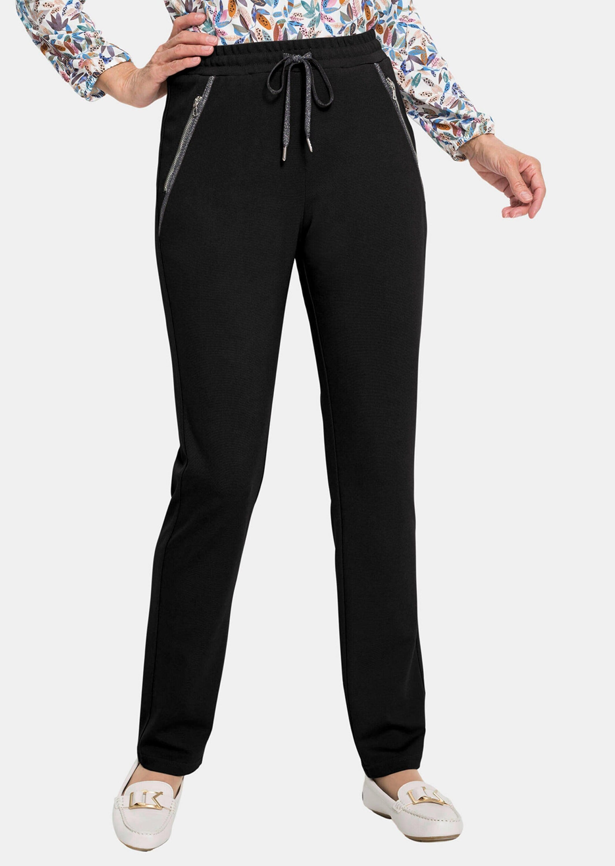 GOLDNER 2-in-1-Hose »Kurzgröße Elegante Joggpants SARA, hoher Bund«  Ohne