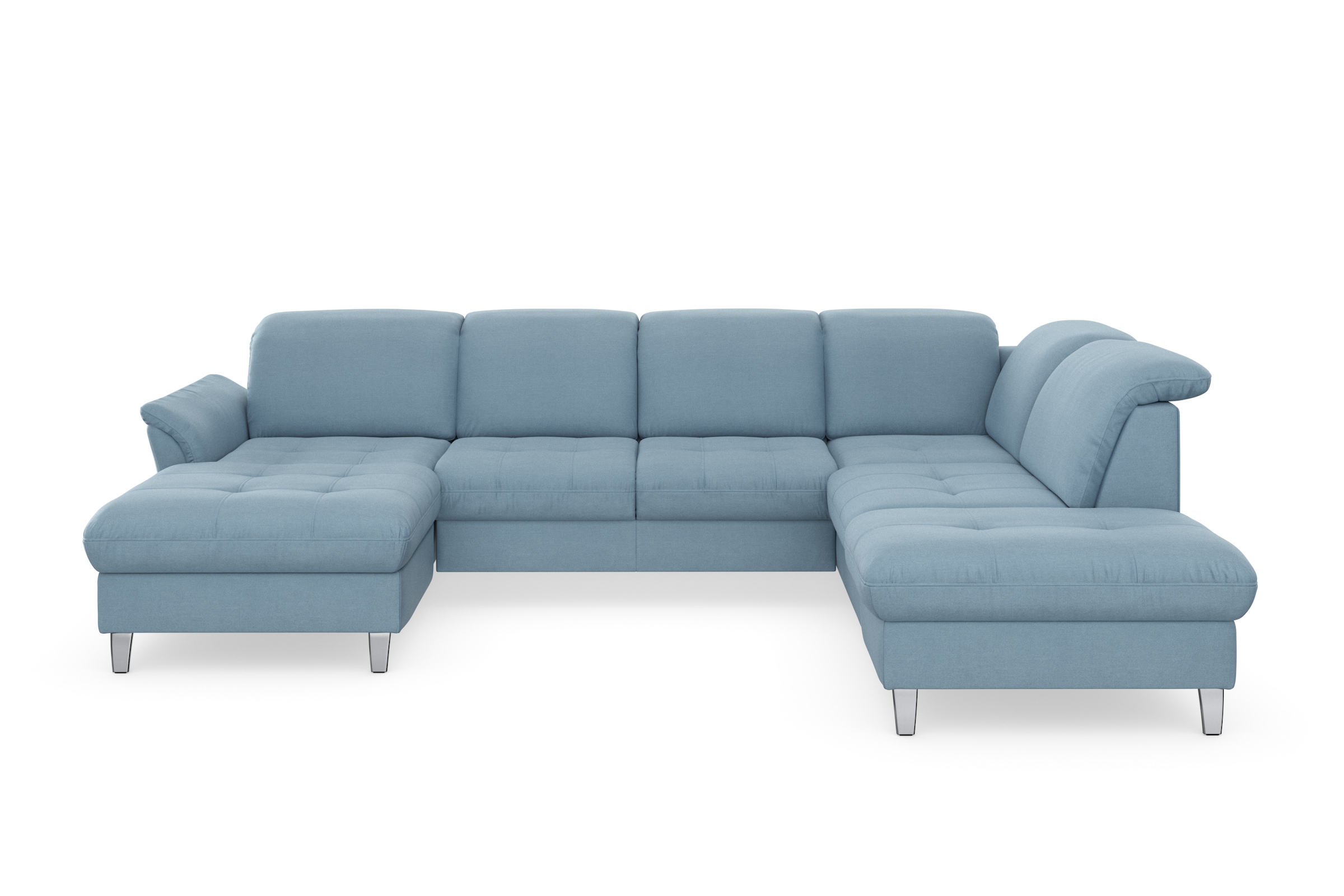 sit&more Wohnlandschaft »Maggiore U-Form«, wahlweise mit Kopfteilverstellung, Bettfunktion und Stauraum