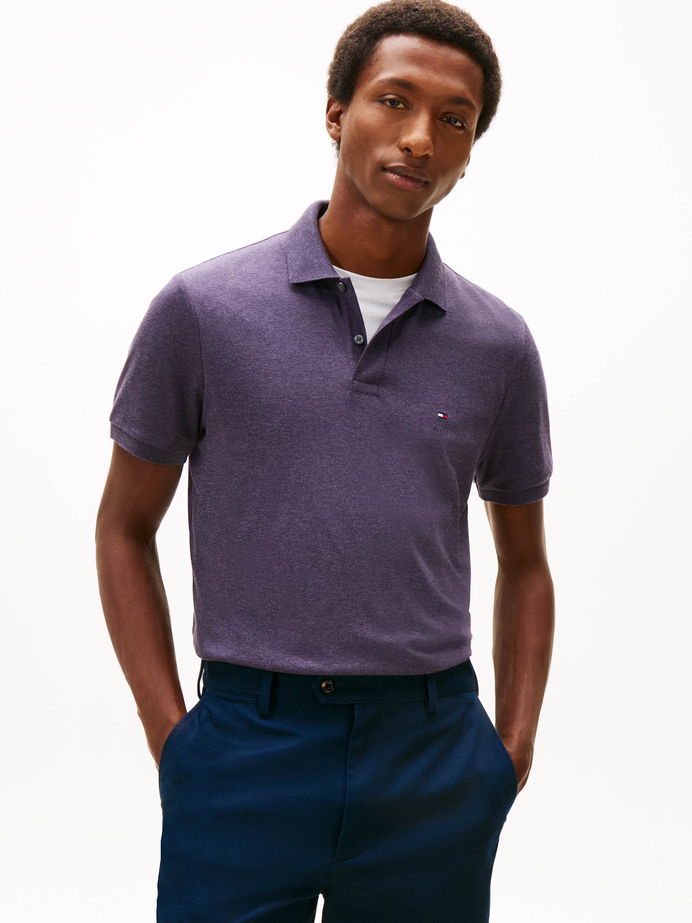 Tommy Hilfiger Poloshirt »LIQUID COTTON REGULAR SEASONAL« mit Logostickerei