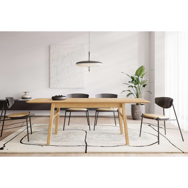 Woodman Esstisch »Curved«, Scandi Design, Breite 180 cm, ausziehbar auf 220  cm bestellen | UNIVERSAL