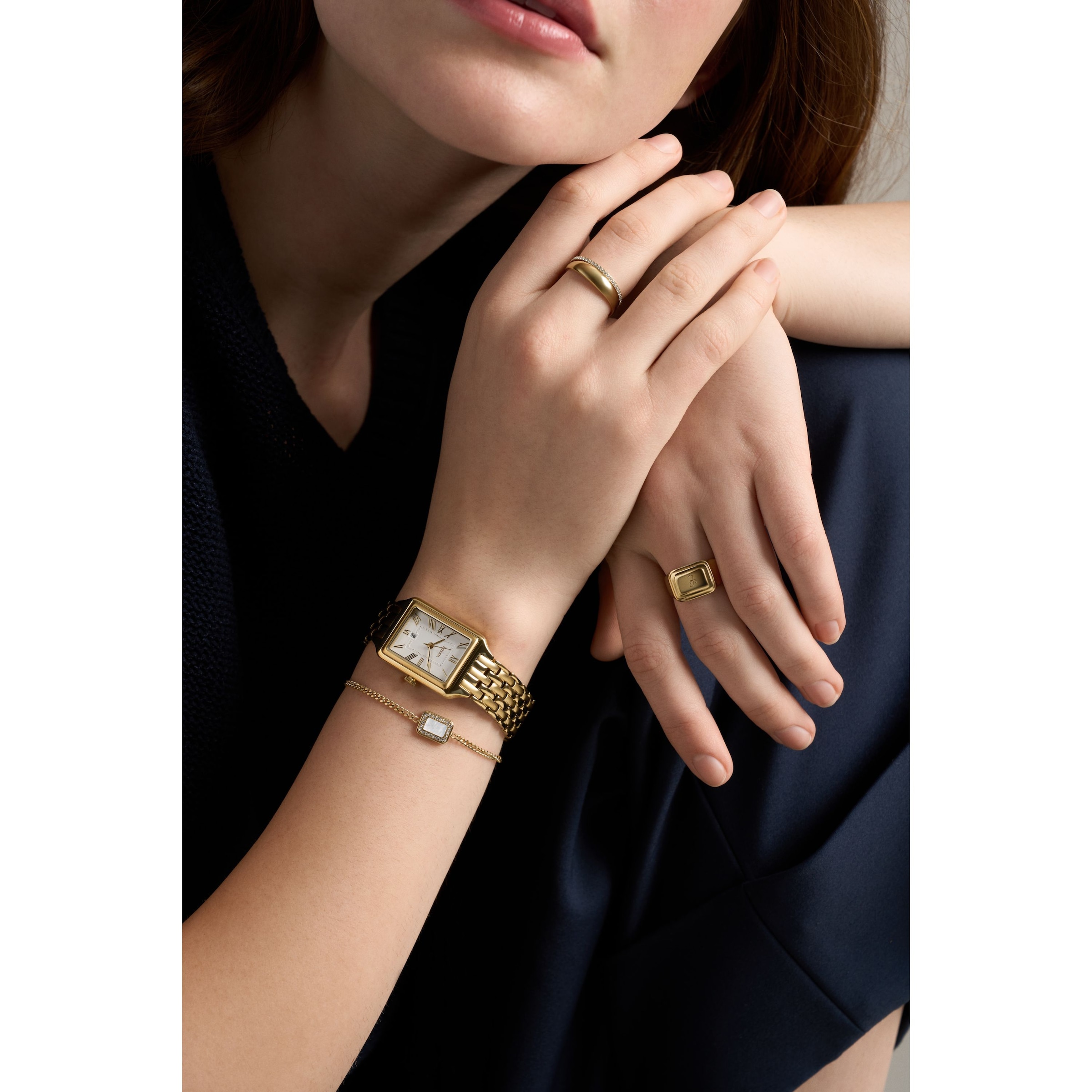 Fossil Armband »Raquel« mit Glasstein