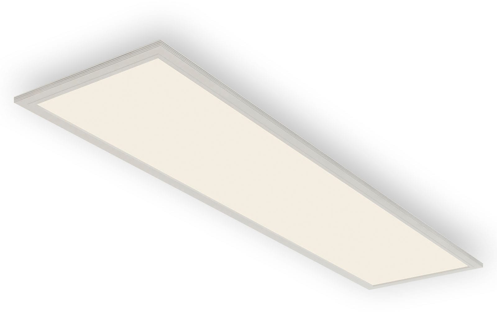 Briloner Leuchten LED Panel »7189016 Piatto«, Leuchtmittel LED-Board | LED fest integriert, Deckenlampe, 119,5x29,5x6,5cm, Weiß, 38W, Wohnzimmer, Schlafzimmer
