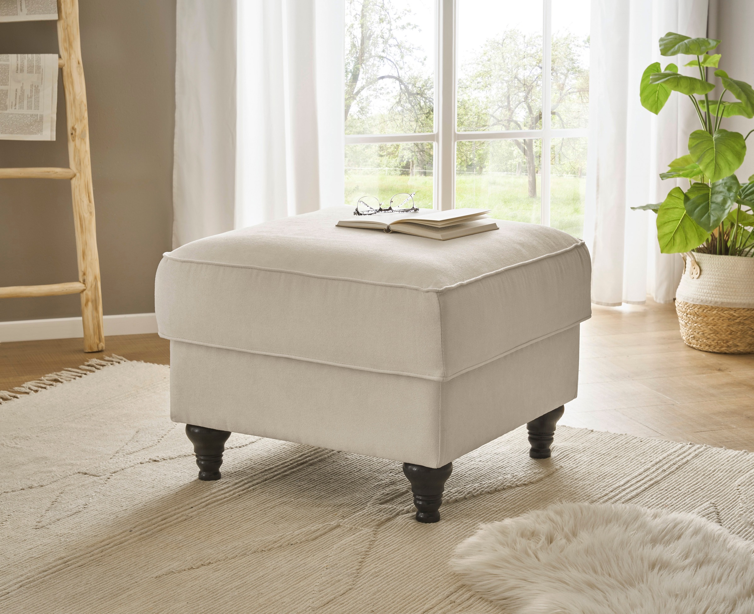 Home affaire Hocker »WESTMINSTER«, mit Federkern-Polsterung