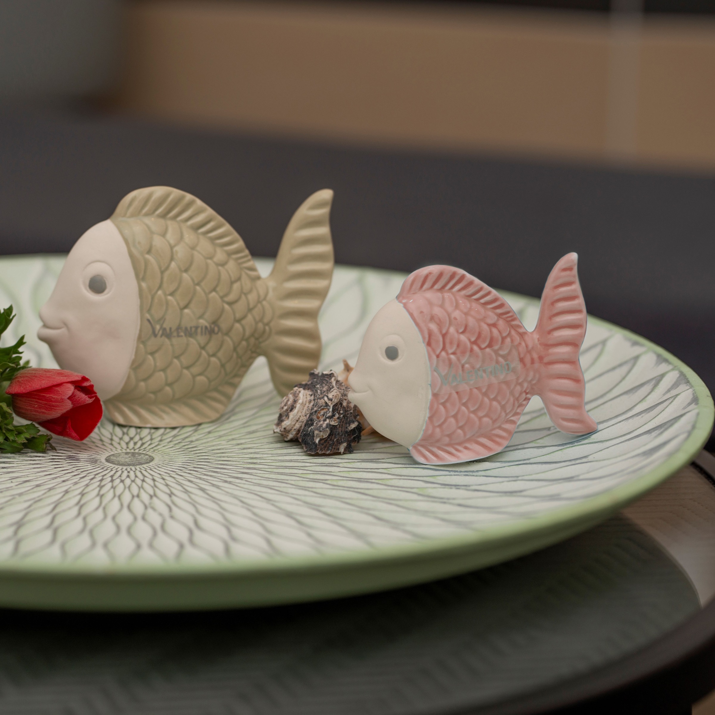 VALENTINO Wohnideen Tierfigur »Fisch glasiert auf Jette«, Rechnung kaufen Keramik, aus