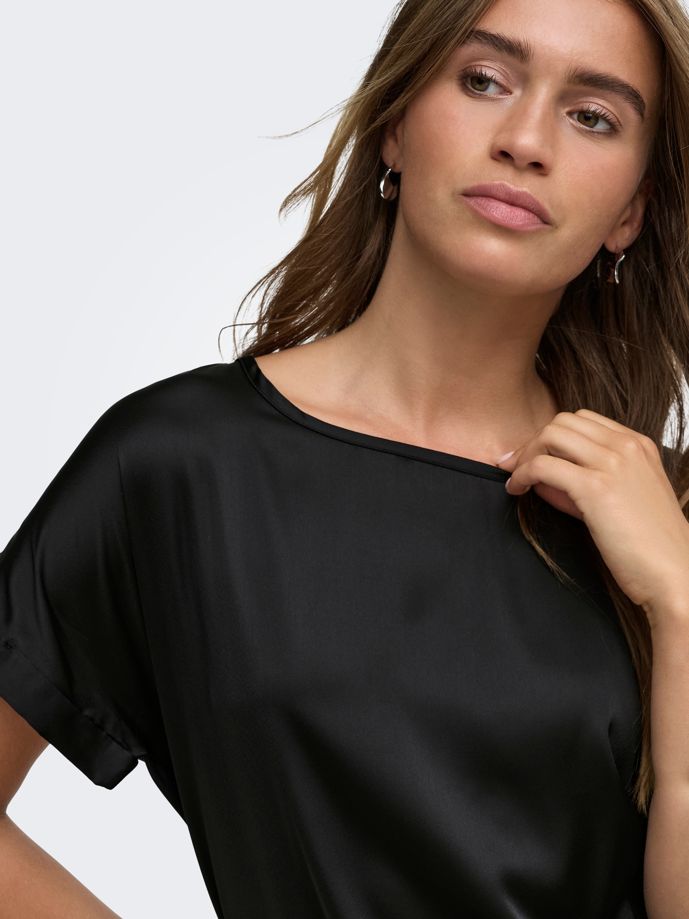 JDY Kurzarmbluse »JDYFIFI S/S TOP  WVN NOOS« Polyester