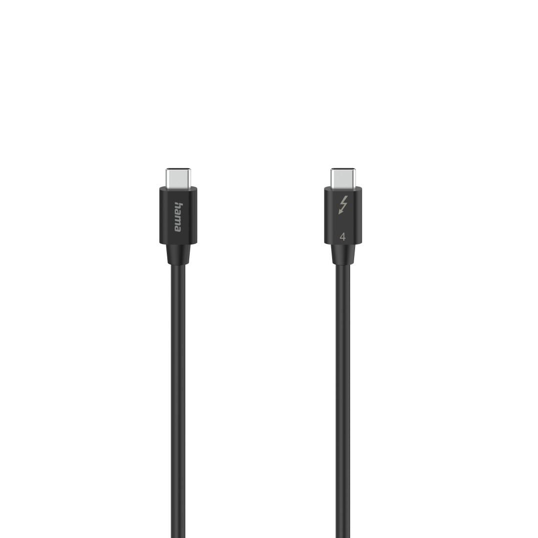 Hama Thunderbolt-Kabel »Hama Thunderbolt™-4-Kabel "USB-C", 40 Gbit/s, 100 W, 0,80 m«, USB-C, 80 cm