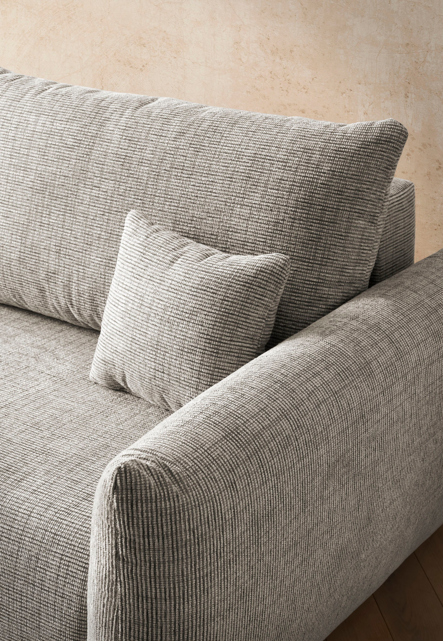 Home affaire 3-Sitzer »MAVAS Schlafsofa mit Bettkasten« ca.240/108cm (Liegefläche 212/145 cm), Cord, Chenille, Struktur