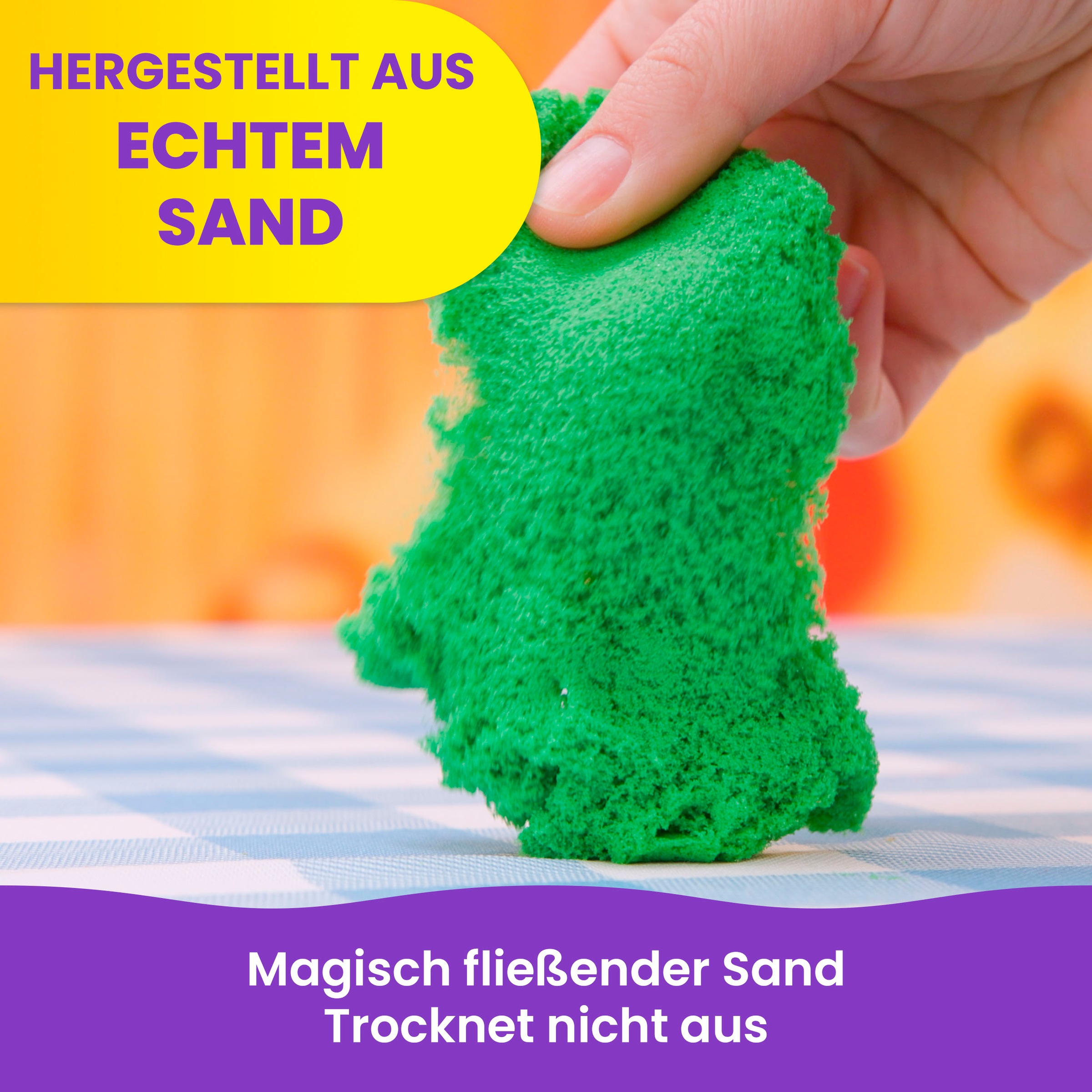 Spin Master Kreativset »Kinetic Sand Squish Pizza Set«