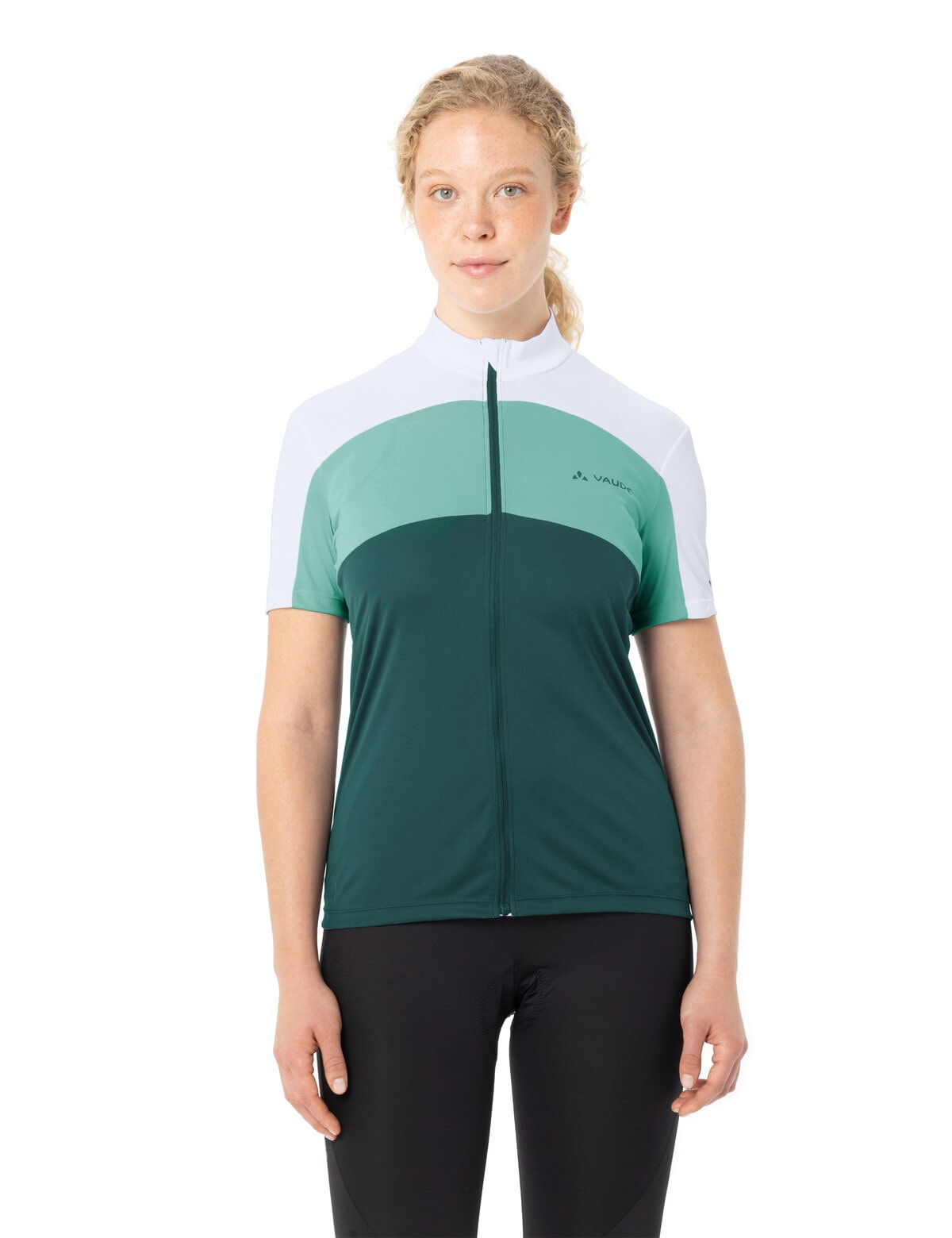 VAUDE Radtrikot »WOMEN'S MATERA FZ TRICOT« für Radsport, mit zwei Rückentaschen, mit Stehkragen, atmungsaktiv