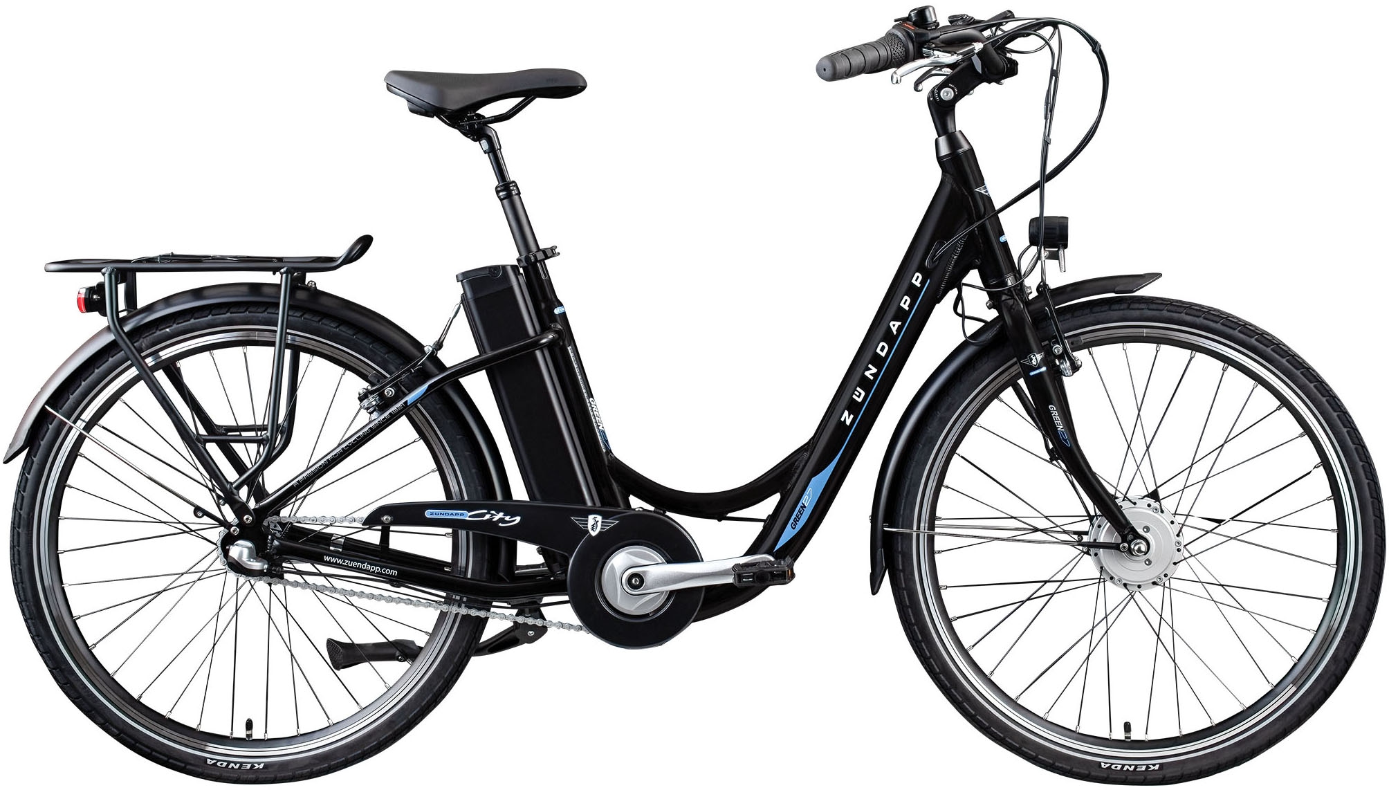 Zündapp "Green 2.7" 3 Gang Shimano Nexus Schaltwerk Nabenschaltung Frontmotor 250 W Pedelec, Elektrofahrrad für Damen u. Herren