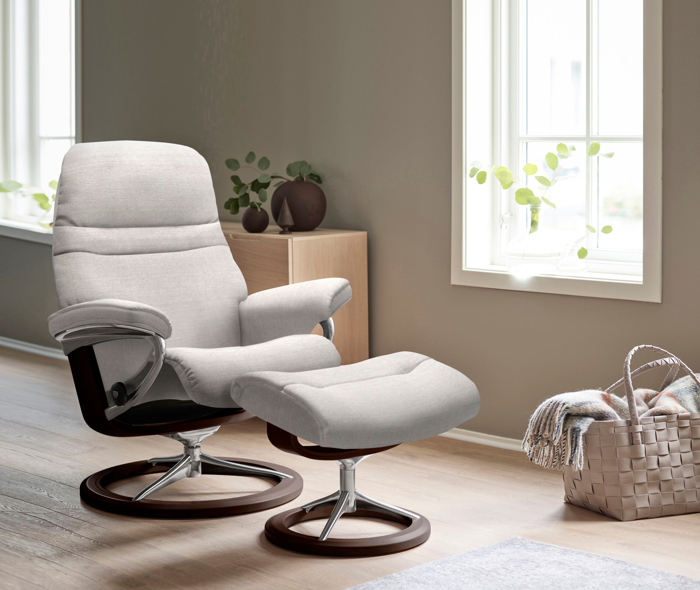 Stressless® Relaxsessel »Sunrise«, mit Signature Base, Größe S, Gestell Braun