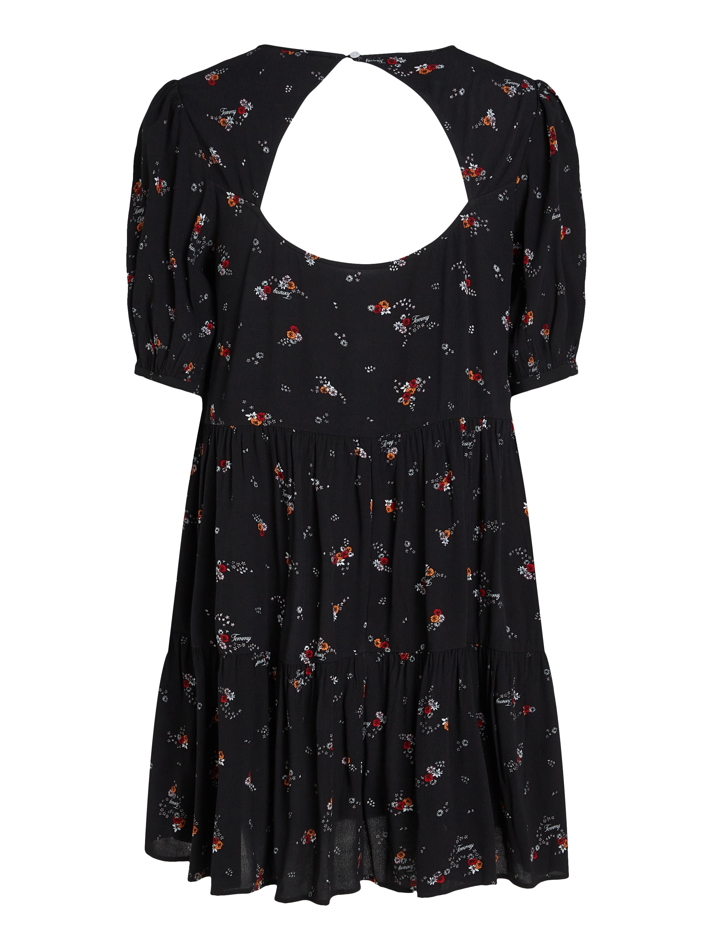 Tommy Jeans Blusenkleid »TJW BLACK FLORAL TIERD DRESS EXT«, mit Blumenprint