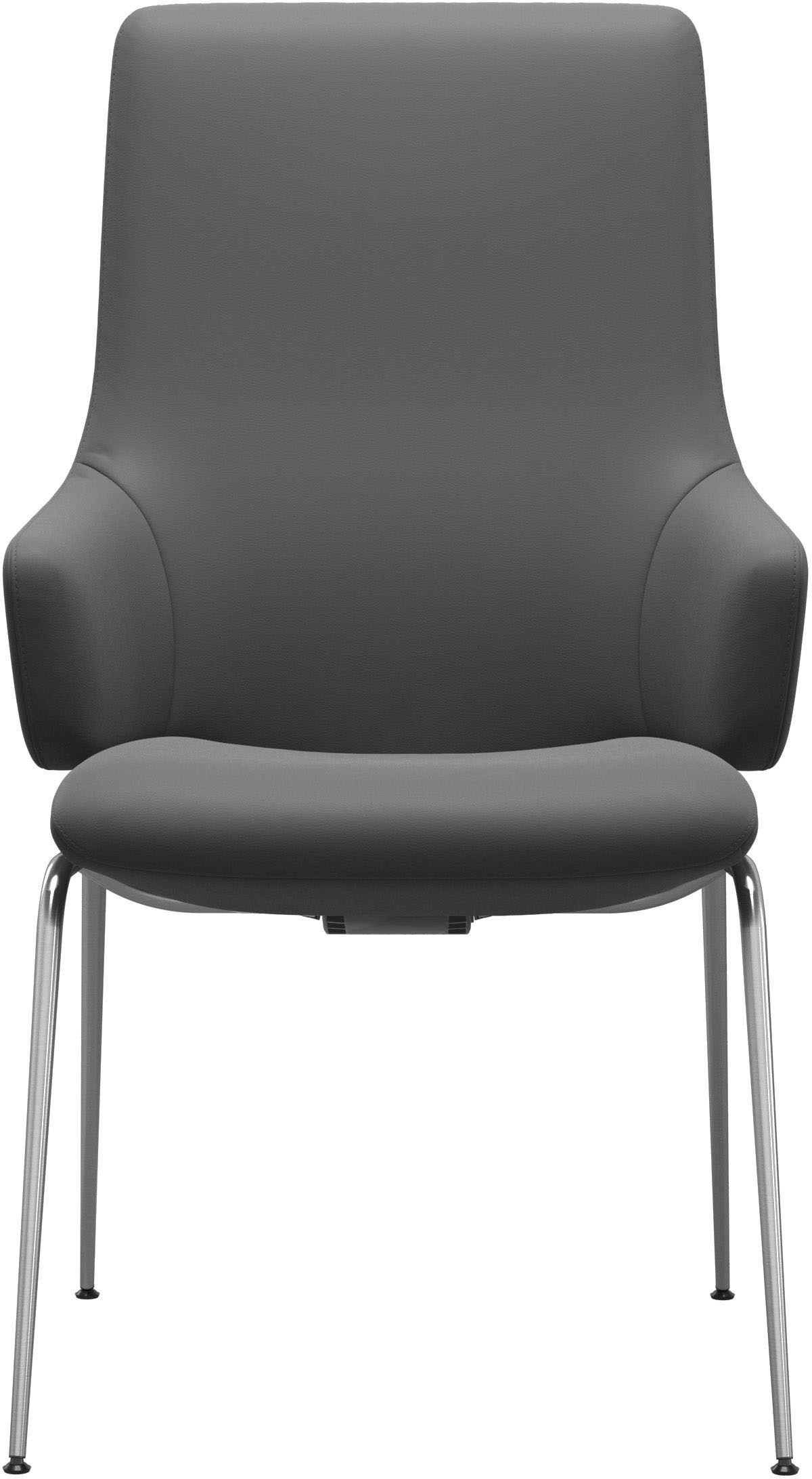 Stressless® Polsterstuhl »Laurel«, Leder BATICK, High Back mit Armlehne, Größe L, mit Beinen aus Stahl in Schwarz matt