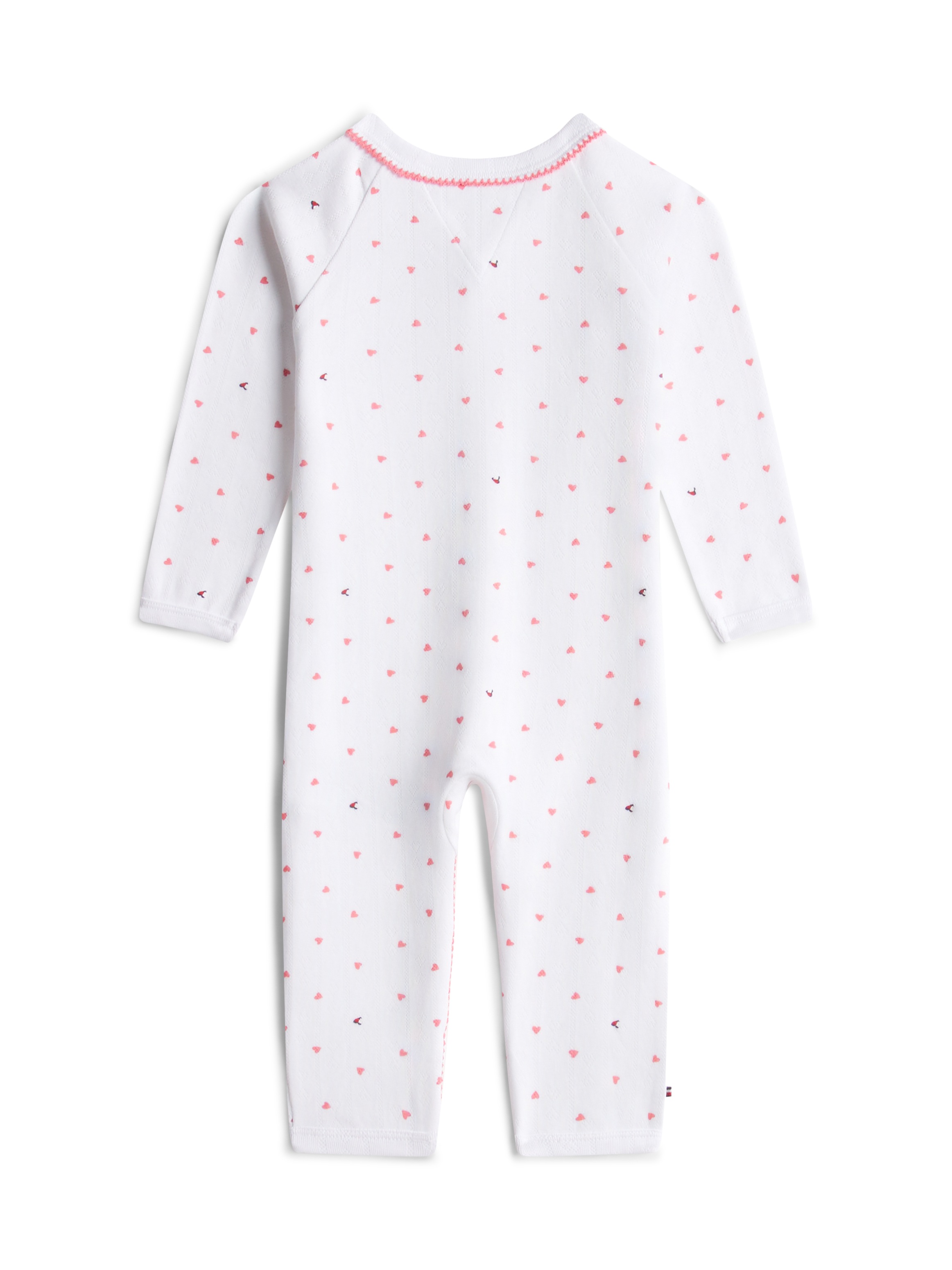 Tommy Hilfiger Strampler »POINTELLE COVERALL« Regular fit mit V-Ausschnitt für Babys