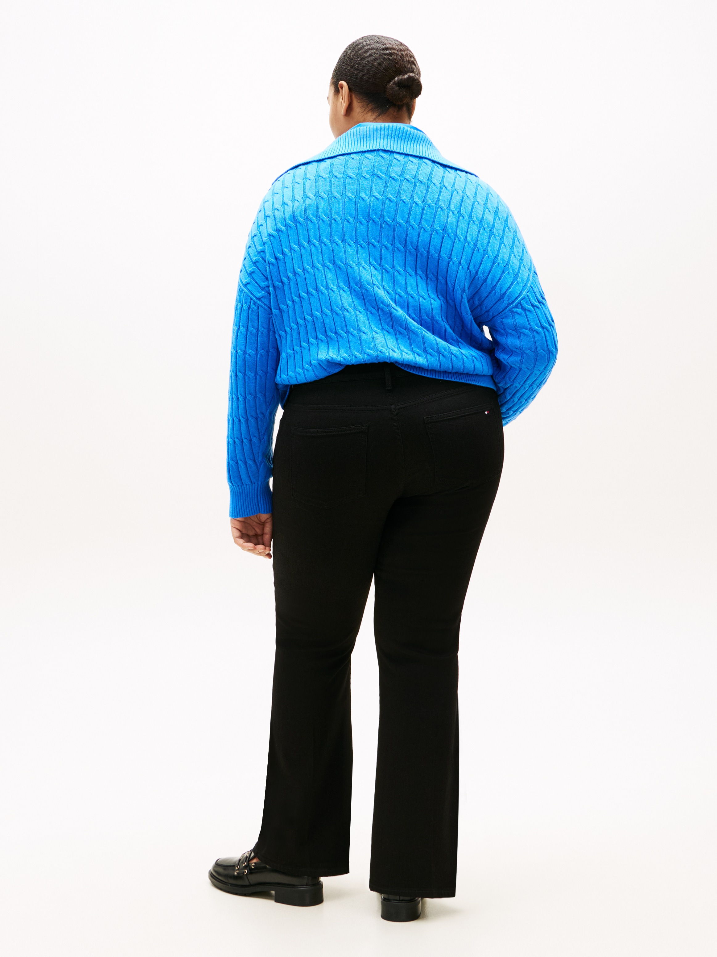 Tommy Hilfiger Curve Bootcut-Jeans »CRV DNM BLACK BOOTCUT RW« in großen Größen