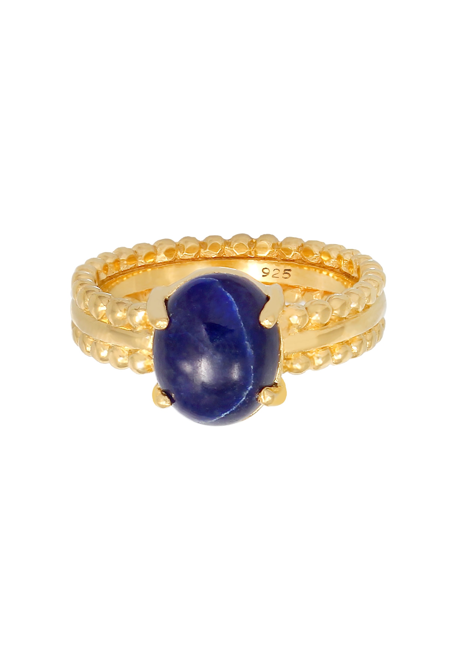 Elli Premium Silberring »Ring Labis Lazuli Edelstein Oval 925 Silber«