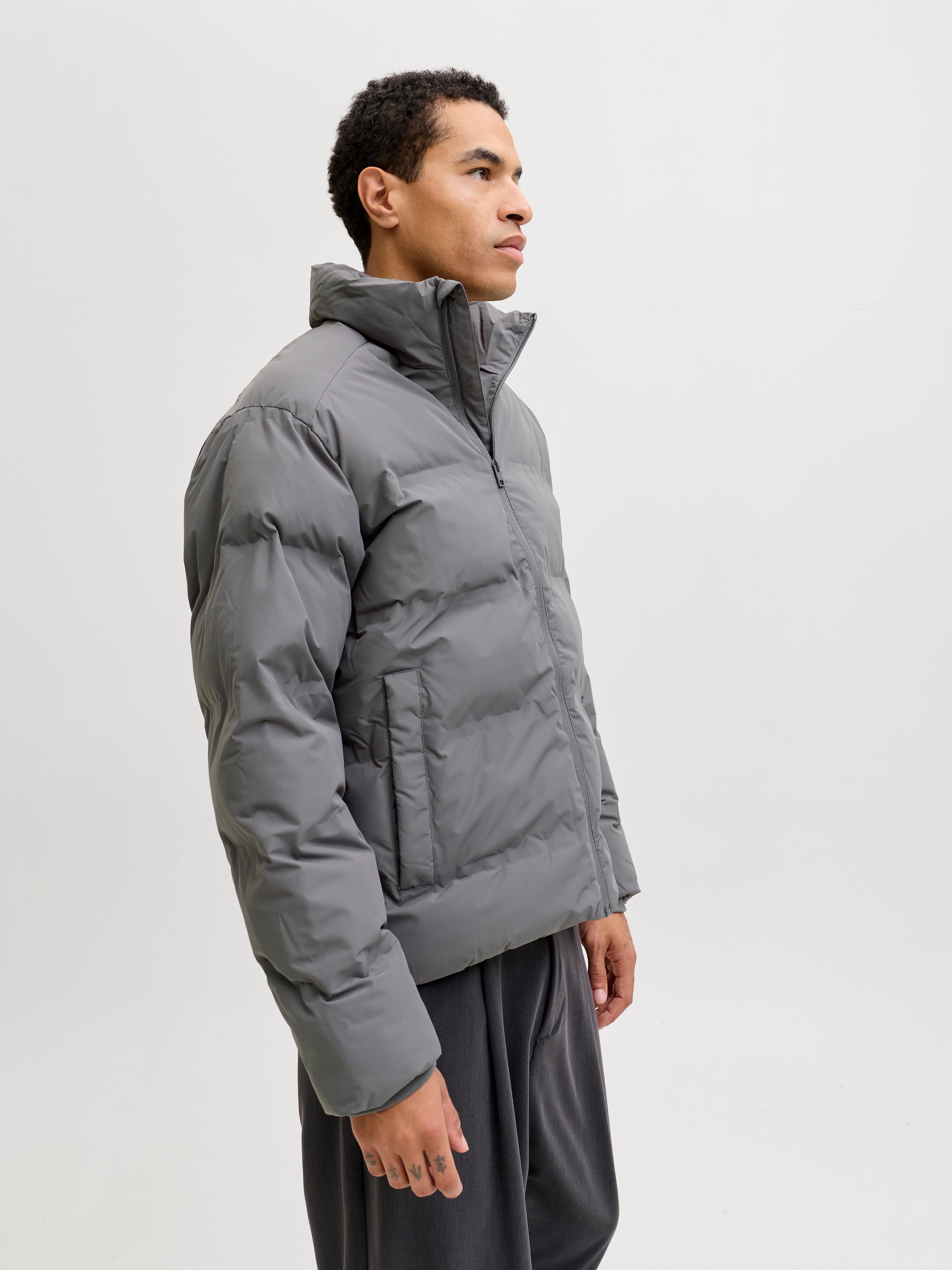 Jack & Jones Steppjacke »JJESOHO PUFFER COLLAR SN« ohne Kapuze