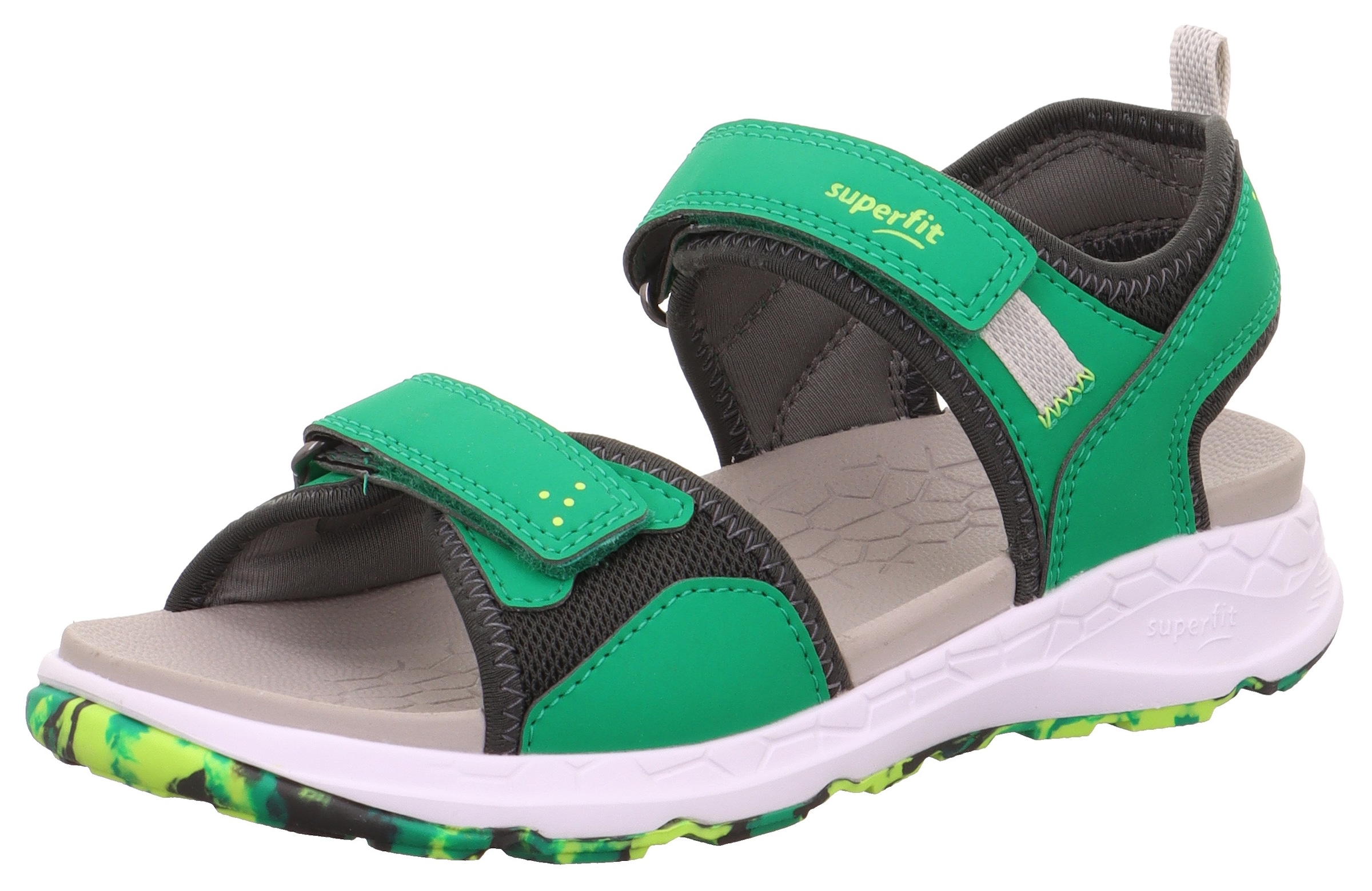 Superfit Sandale »CRISS CROSS WMS: mittel«, Sommerschuh, Klettschuh, Outdoorschuh, mit Klettverschlüssen