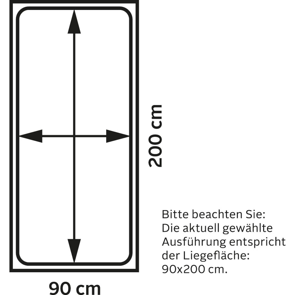 Westfalia Schlafkomfort Boxspringbett, mit Kaltschaum- oder Federkernmatratze, auch mit Topper lieferbar.