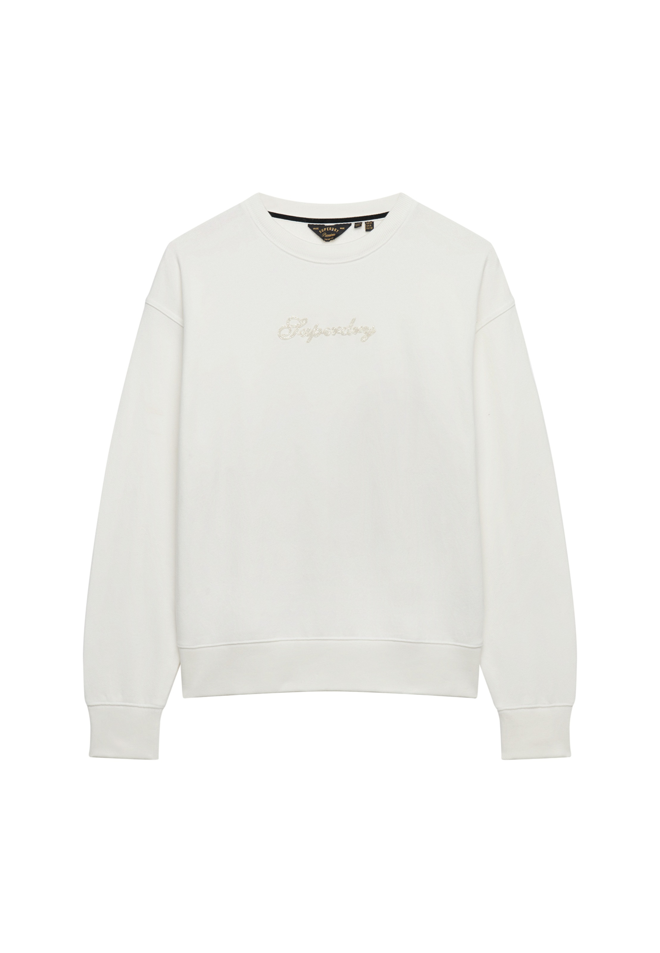 Superdry Sweatshirt »SCRIPT BRAND LOOSE CREW«, mit Markenlogo aus Perlenstickerei auf der Brust

