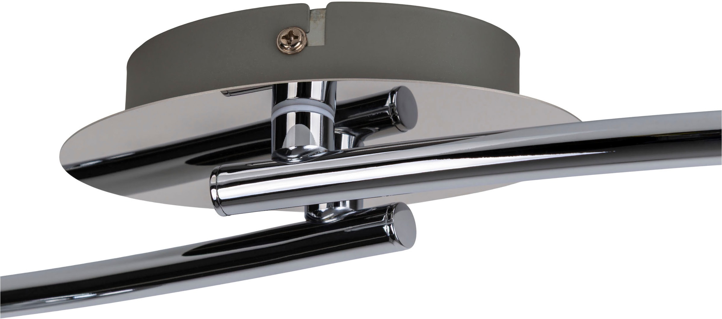 näve Deckenspots »Boccia« GU10 1 Stk. Warmweiß 2flg. incl. LED GU10 6W, chrom, Glasschirm, verstellbare Spots, l:41cm