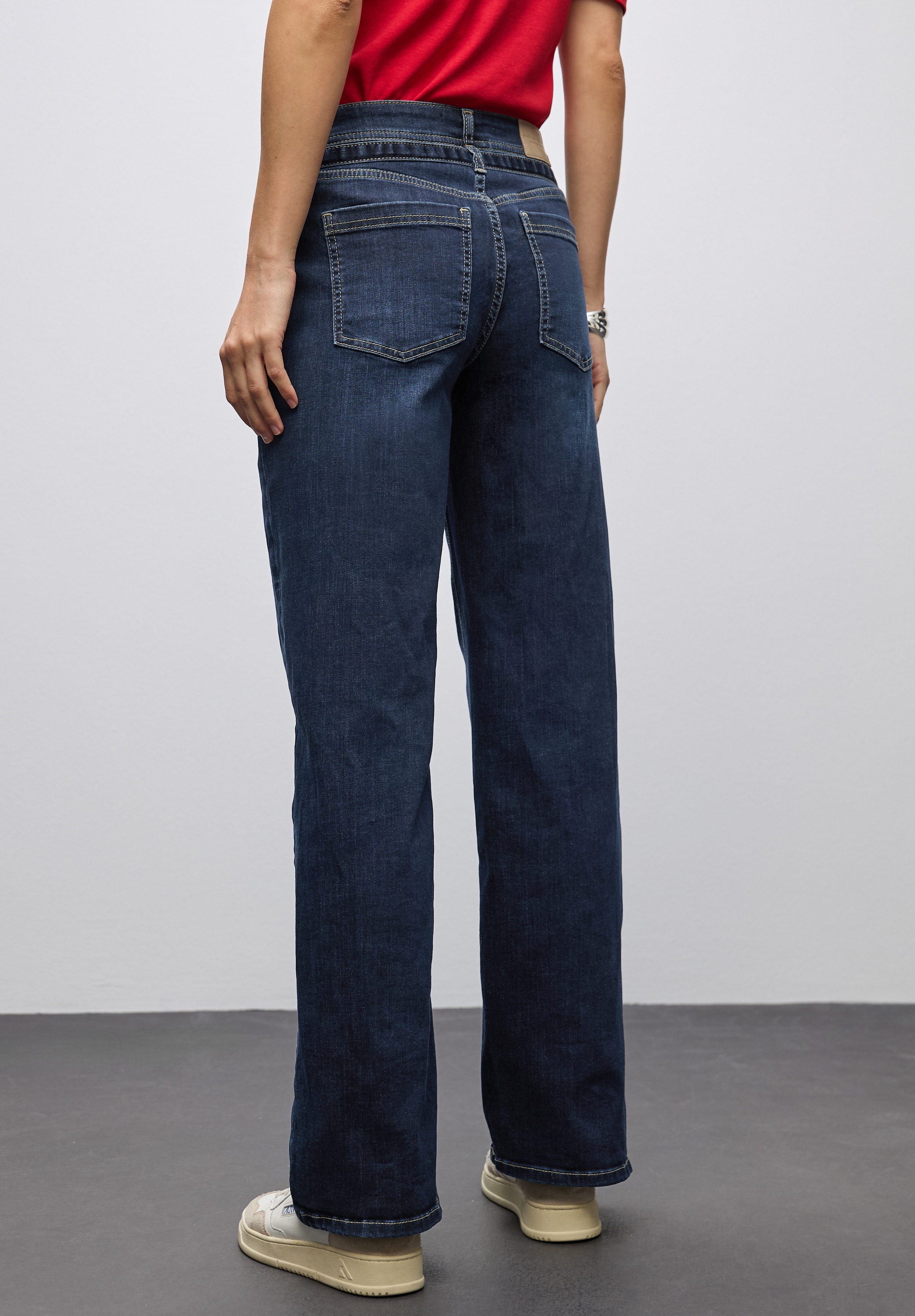 STREET ONE Weite Jeans, mit Jeans-Gürtel