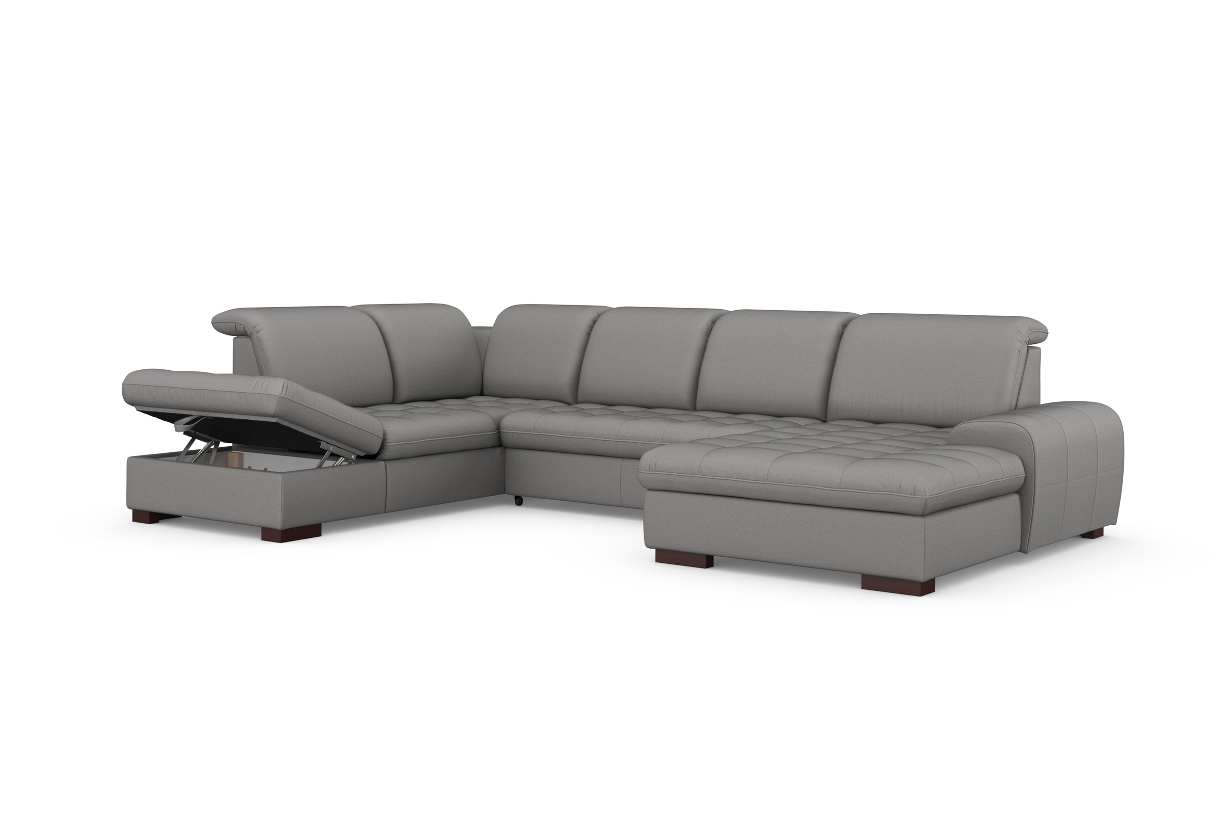 sit&more Wohnlandschaft »Luxor U-Form«, wahlweise mit Bettfunktion, Bettkasten und Kopfteilverstellung