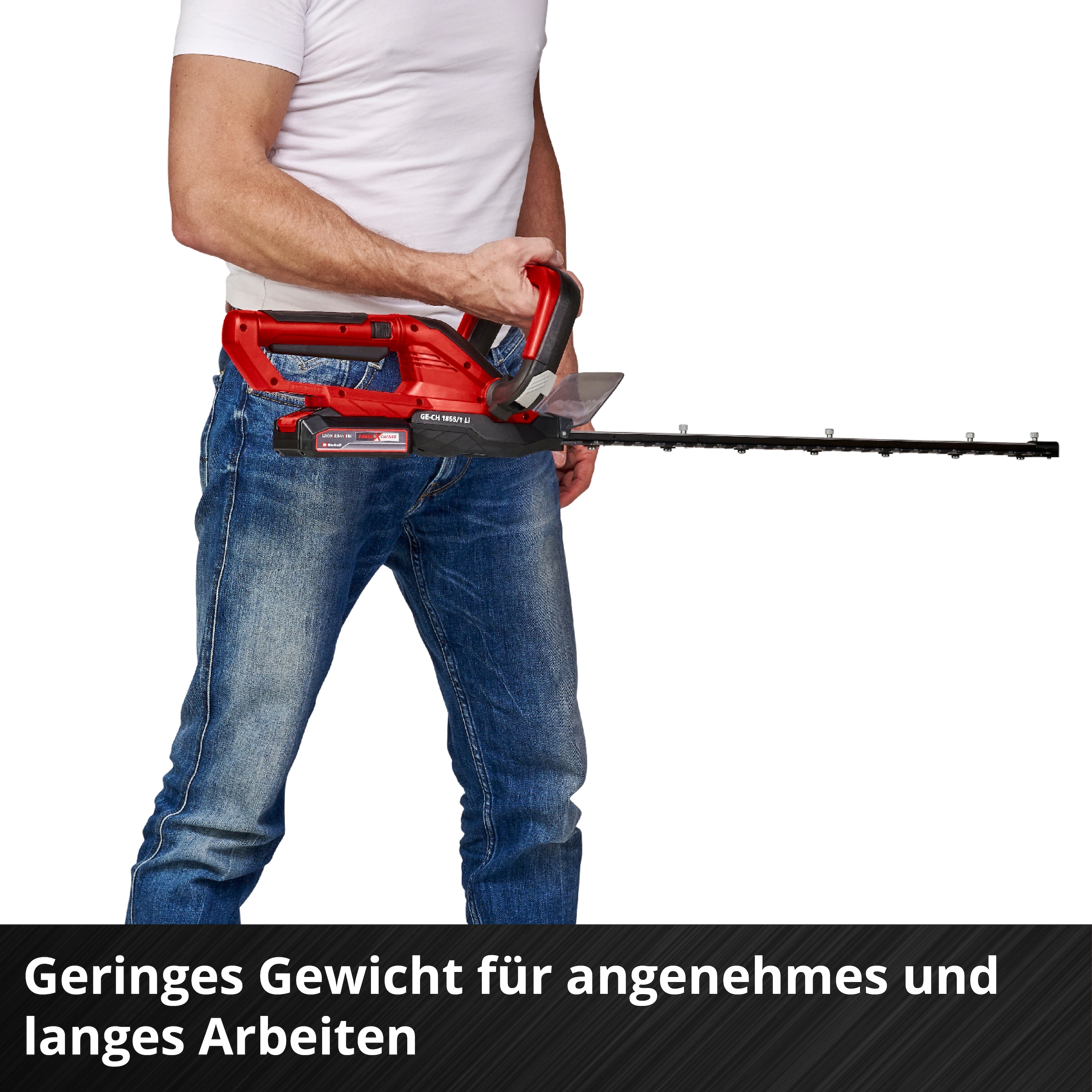 Einhell Akku-Heckenschere »GC-CH 1855/1 Li Kit«, (Set), mit Akku 18V/2,5 Ah und Schnellladegerät