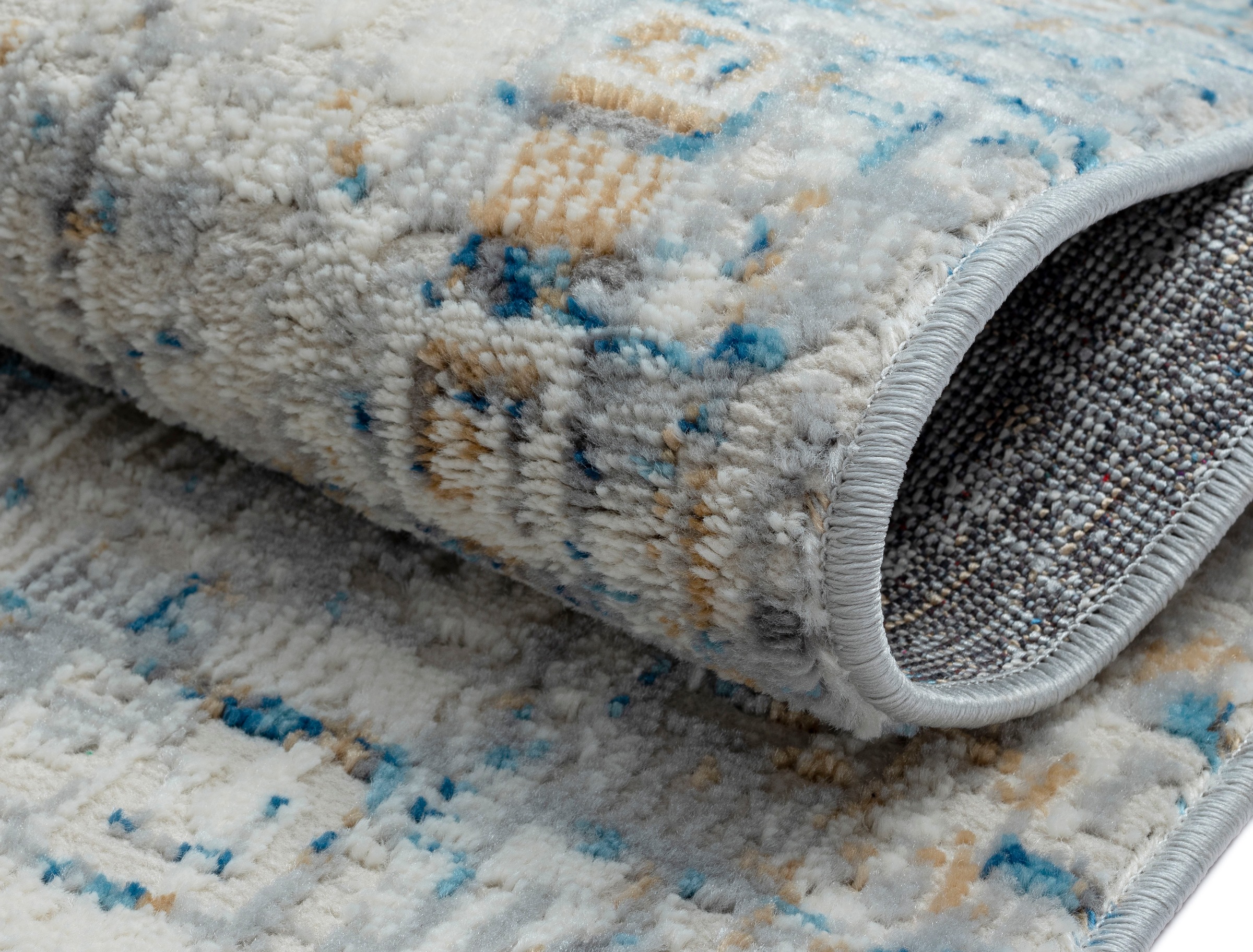 OTTO home Teppich »Jaxyn« rechteckig 8 mm Höhe Kurzflor, modernes Design, pflegeleicht, Wohnzimmer